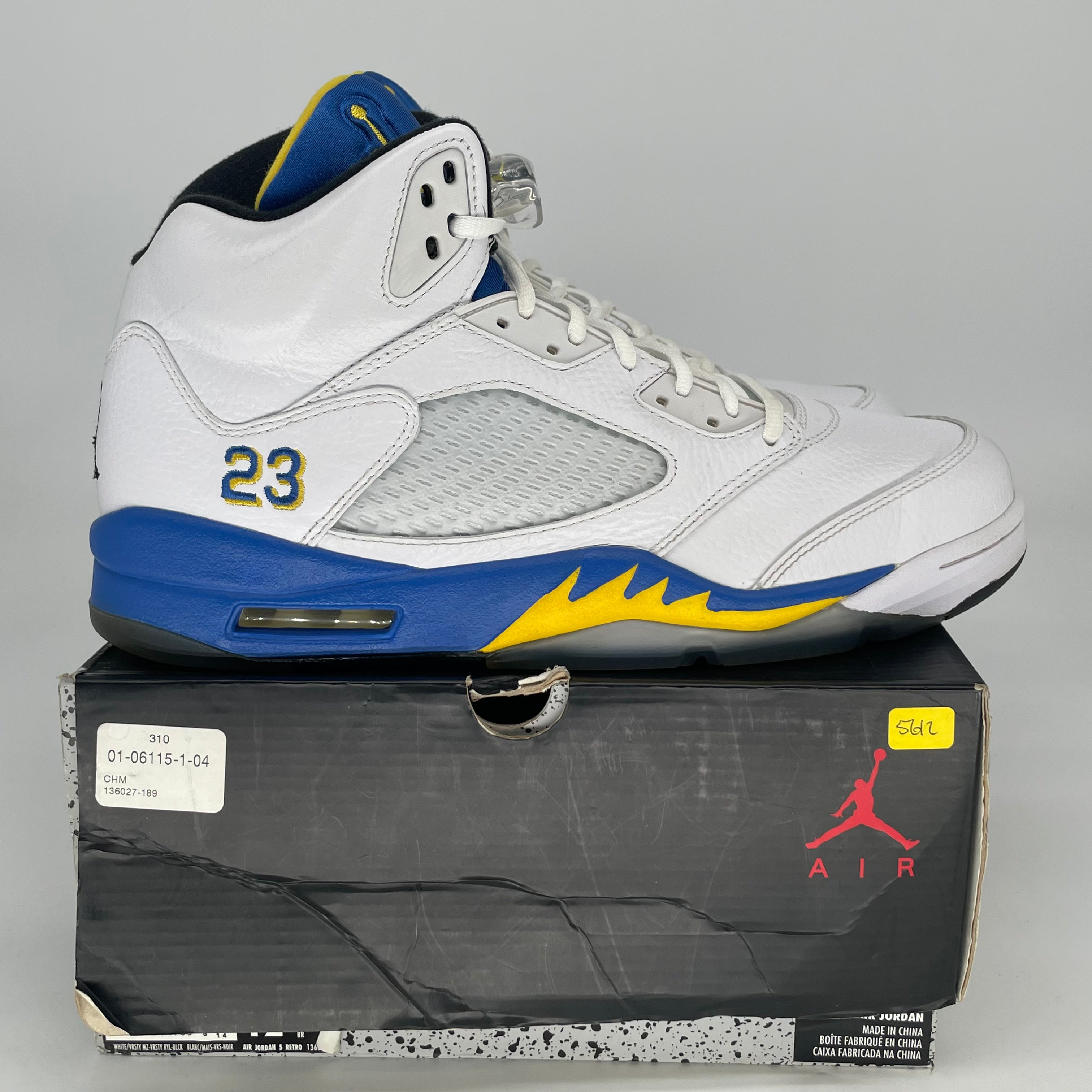 AIR JORDAN 5 LANEY 136027-189 SIZE 12/13.5W