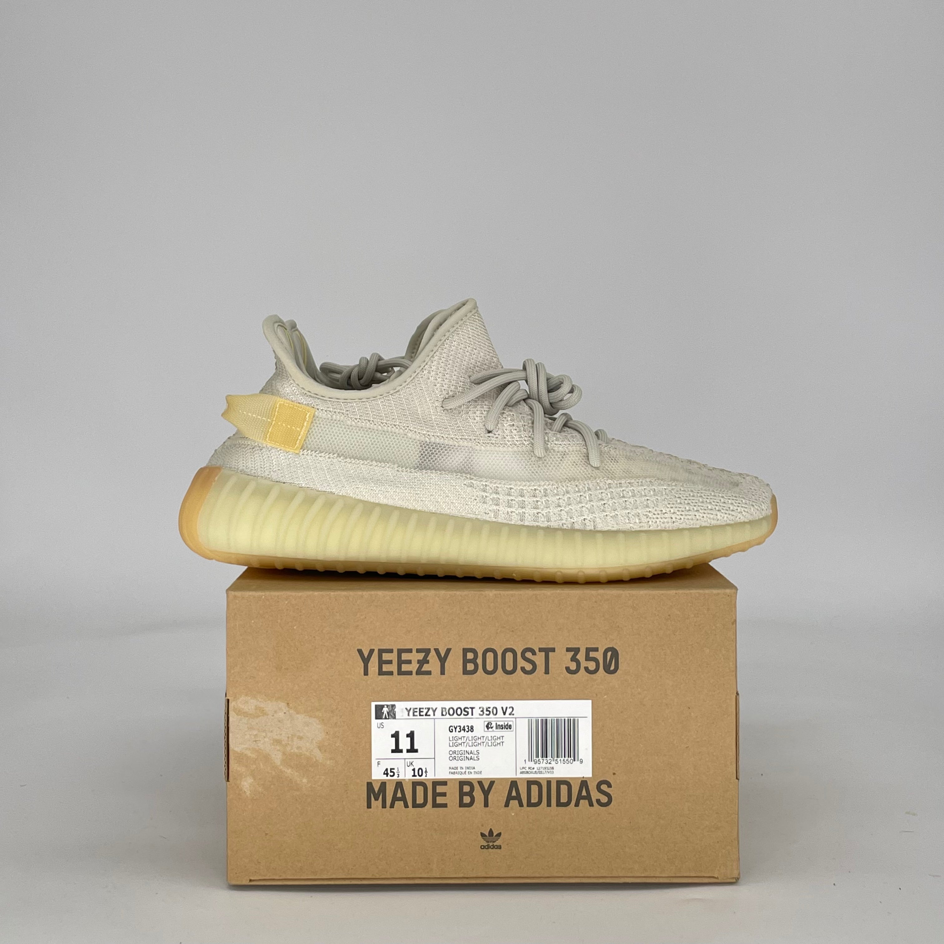 ADIDAS YEEZY BOOST 350 V2 LIGHT GY3438 SIZE 11/12.5W