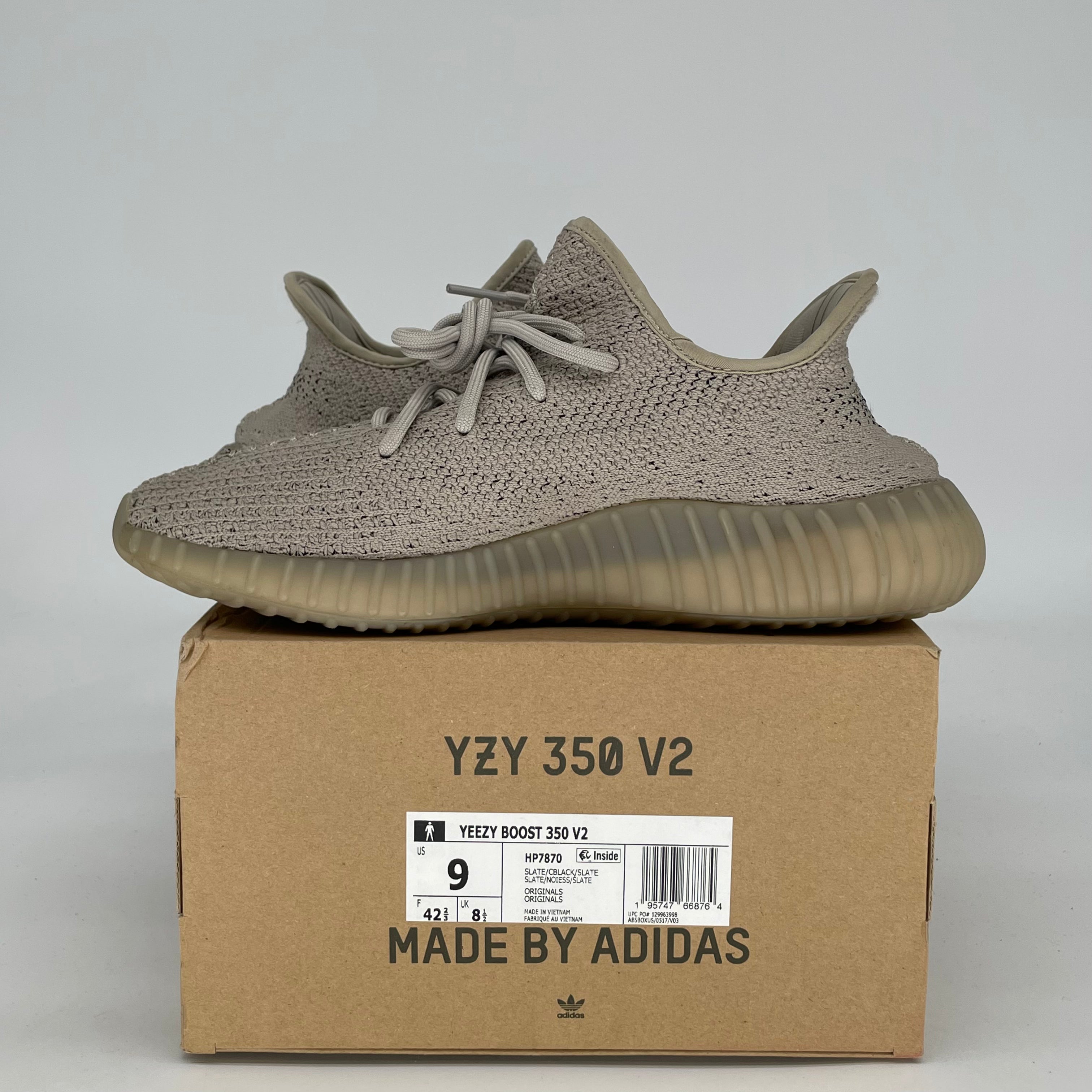 ADIDAS YEEZY 350 V2 SLATE HP7870 SIZE 9/10.5W
