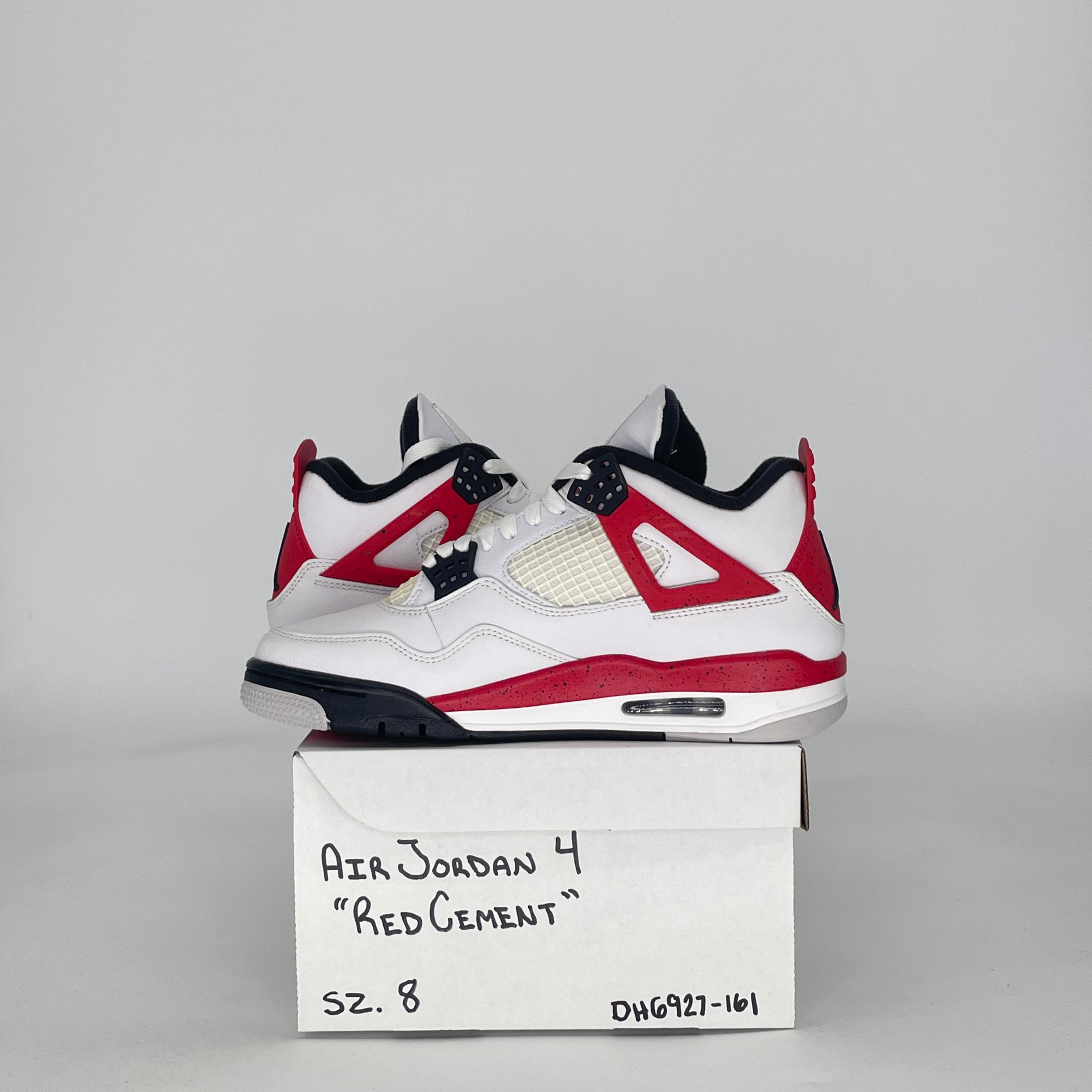 AIR JORDAN 4 RED CEMENT DH6927-161 SIZE 8/9.5W