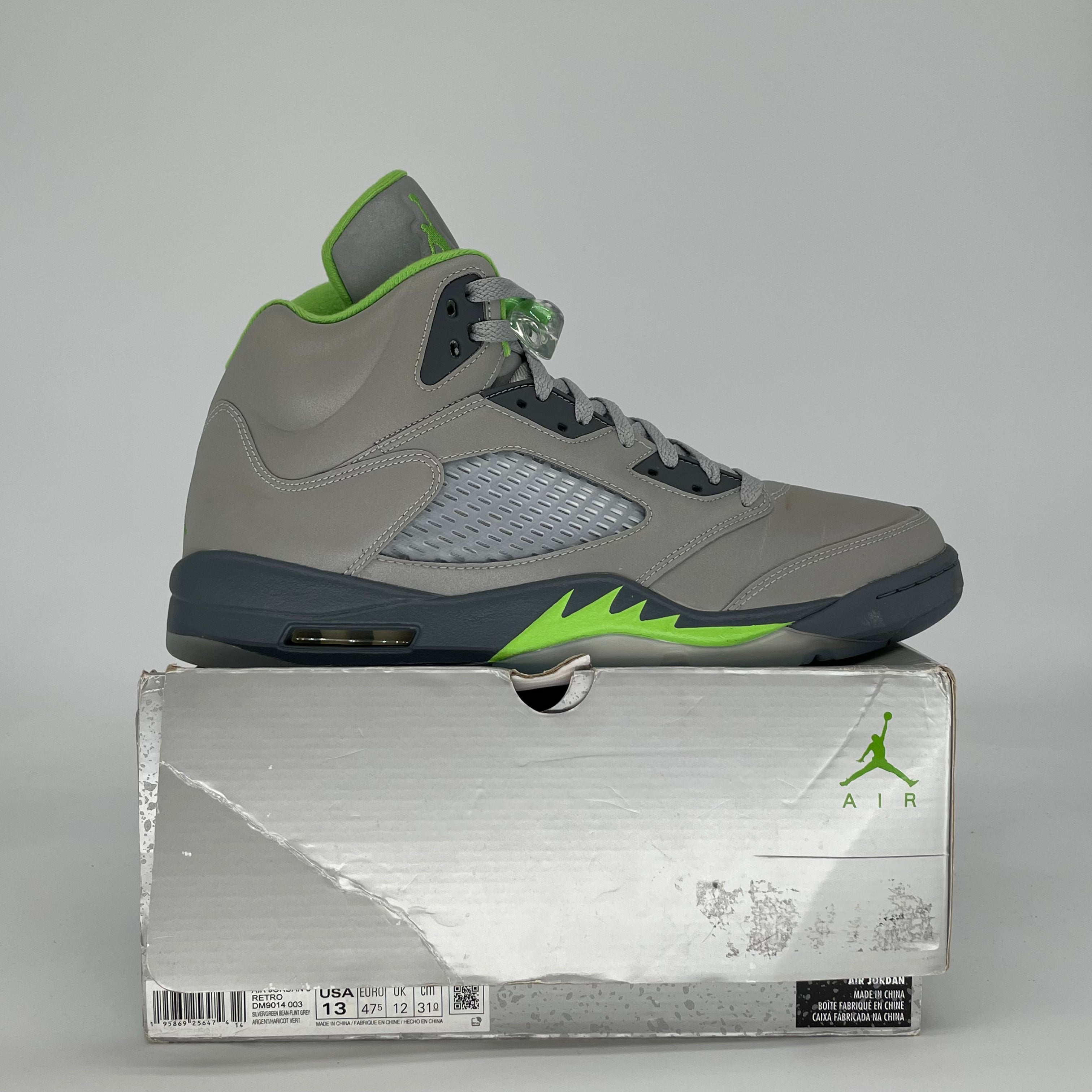 AIR JORDAN 5 GREEN BEAN DM9014-003 SIZE 13/14.5W