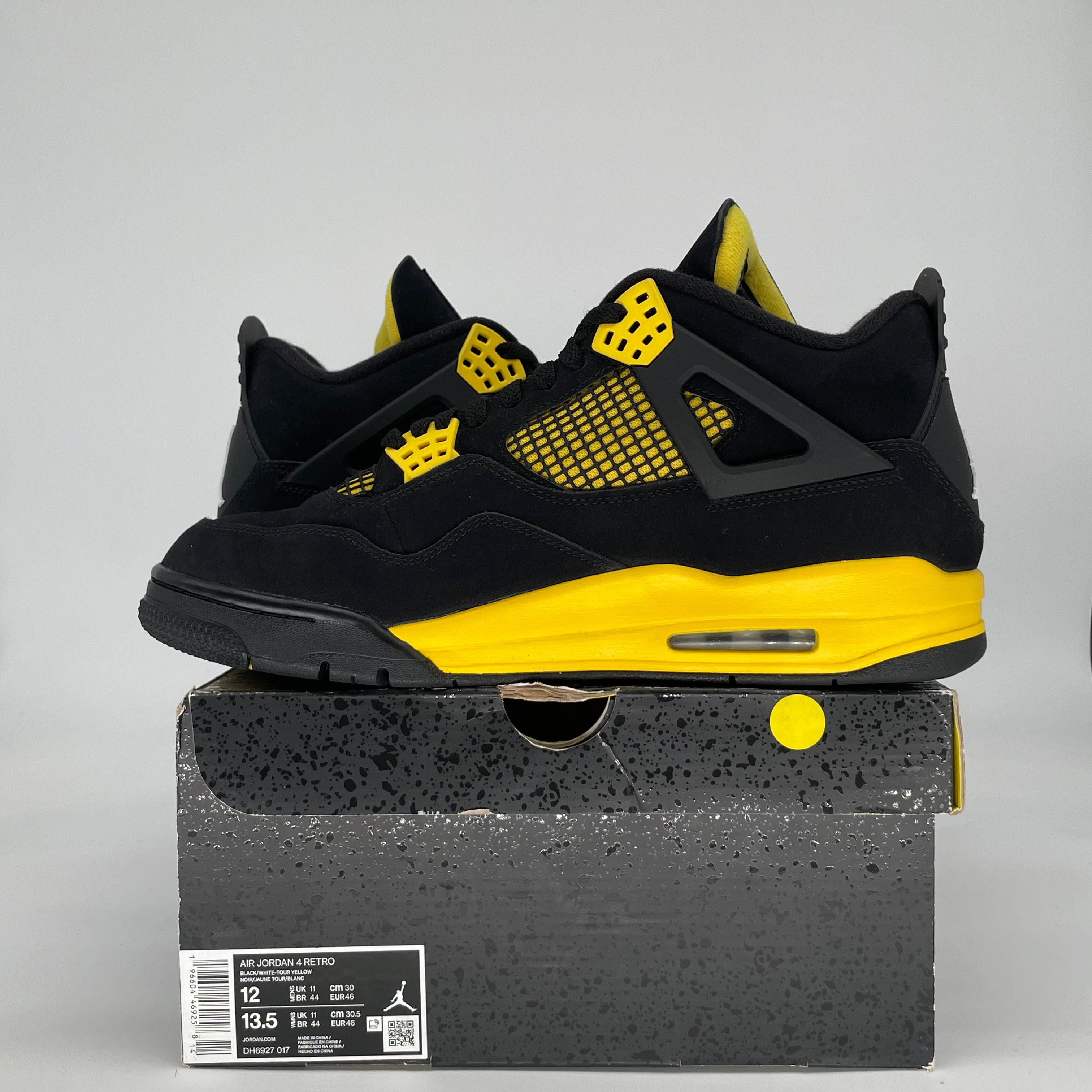 AIR JORDAN 4 THUNDER DH6927-017 SIZE 12/13.5W