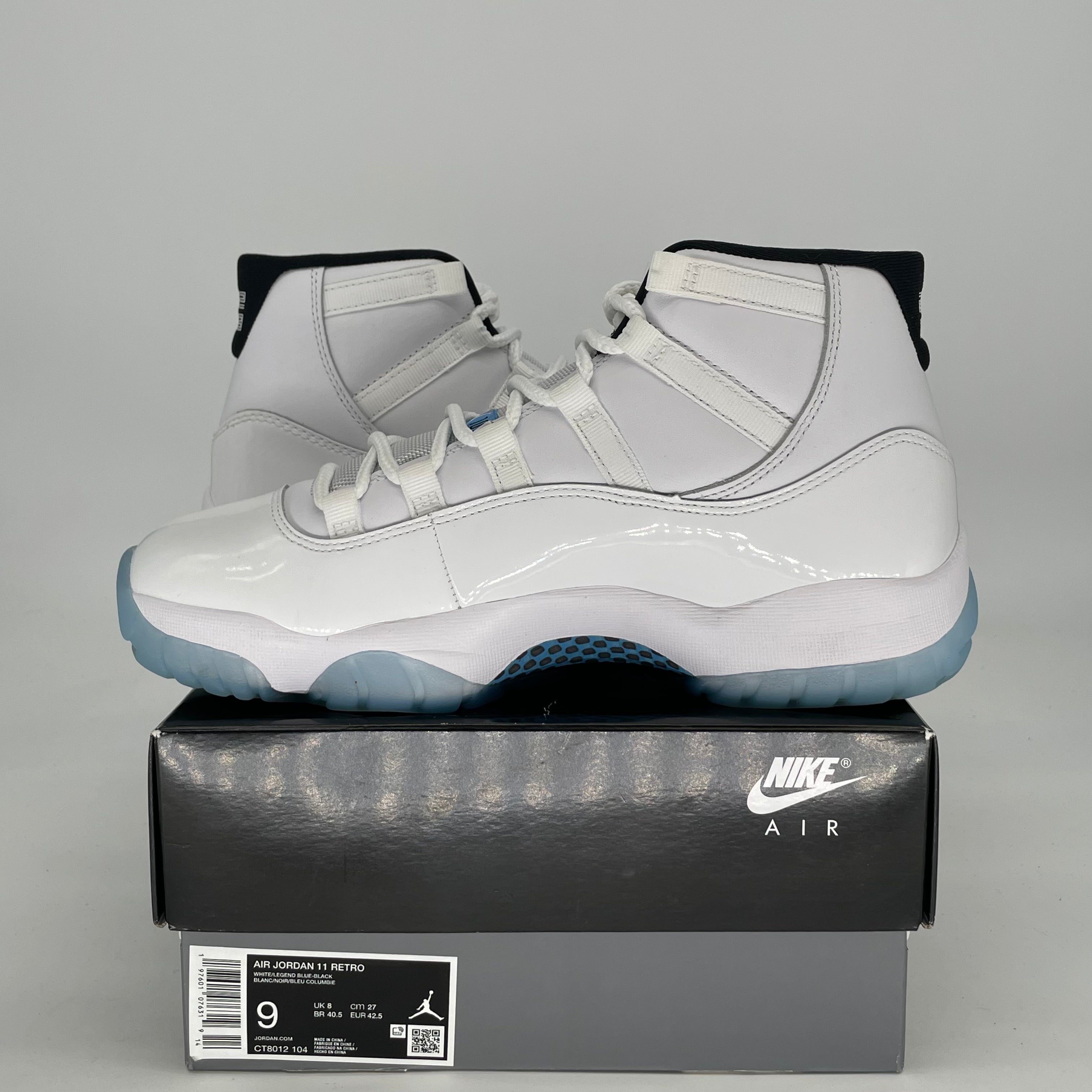 AIR JORDAN 11 LEGEND BLUE CT8012-104 SIZE 9/10.5W