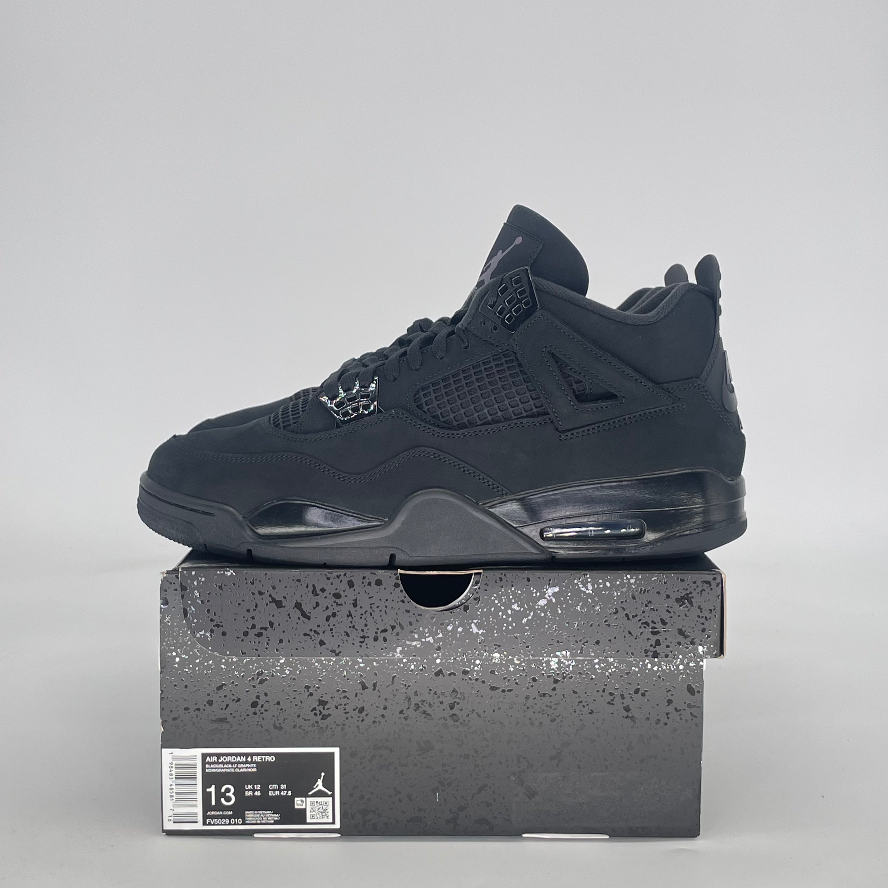 AIR JORDAN 4 BLACK CAT FV5029-010 SIZE 13/14.5W