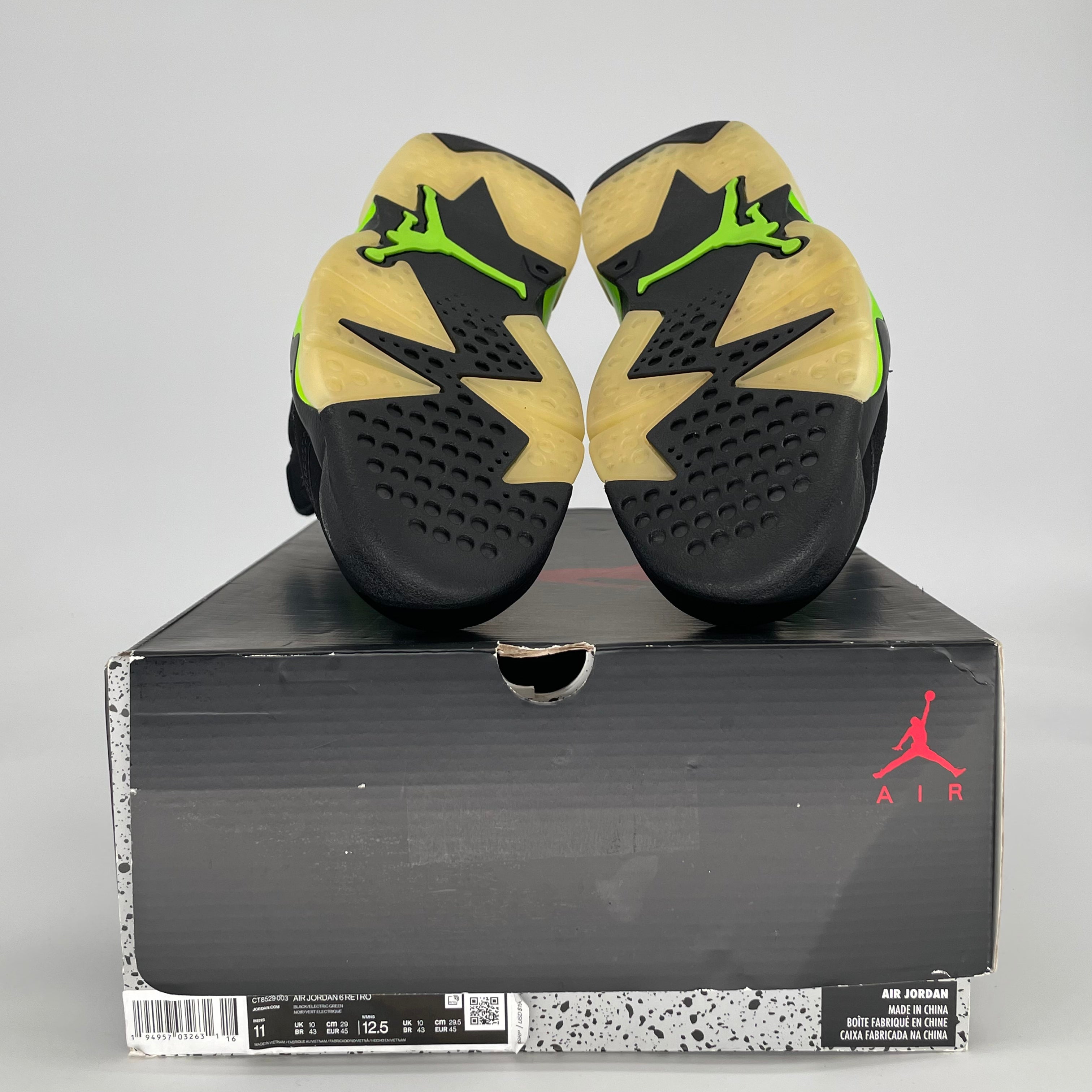 AIR JORDAN 6 ELECTRIC GREEN CT8529-003 SIZE 11/12.5W