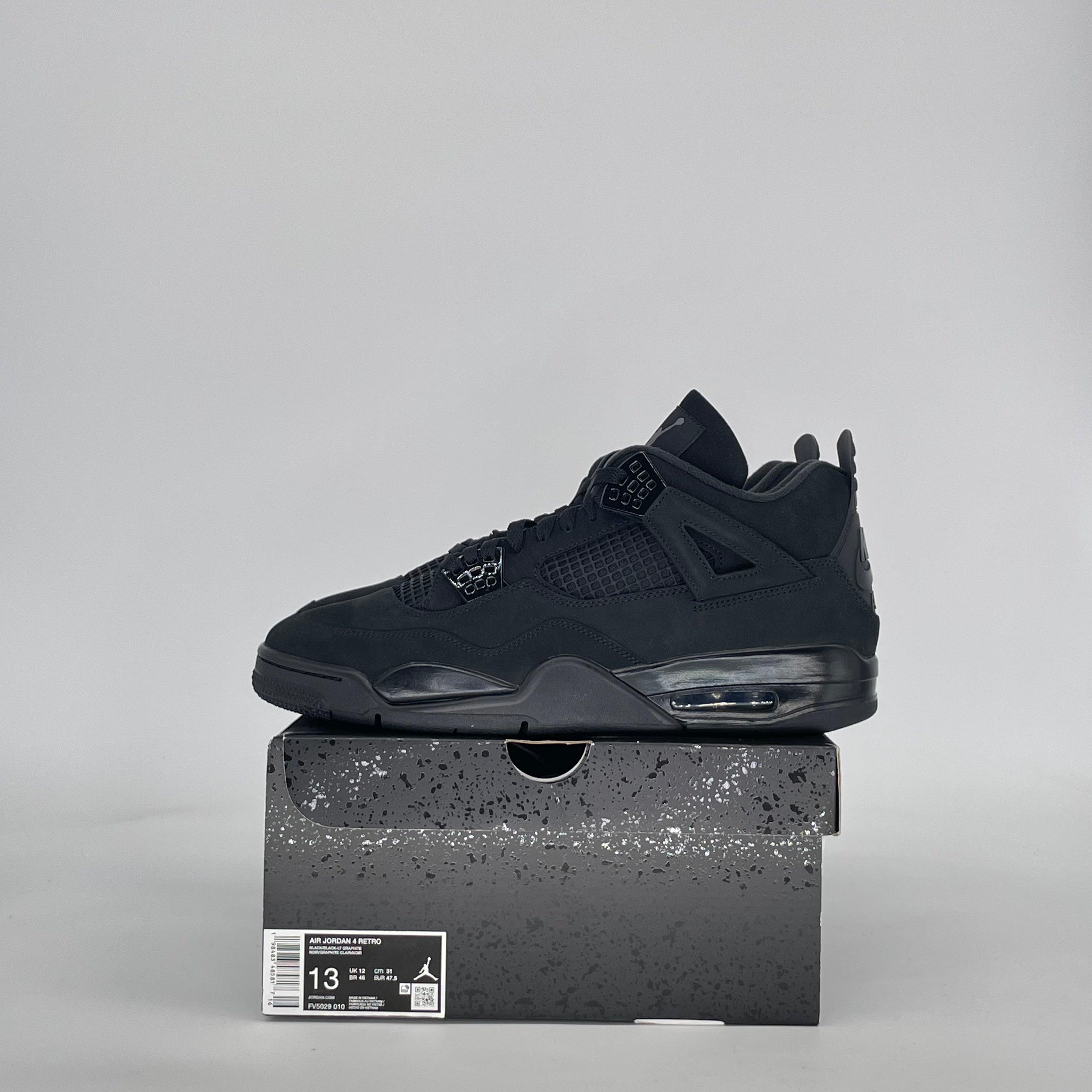AIR JORDAN 4 BLACK CAT FV5029-010 SIZE 13/14.5W