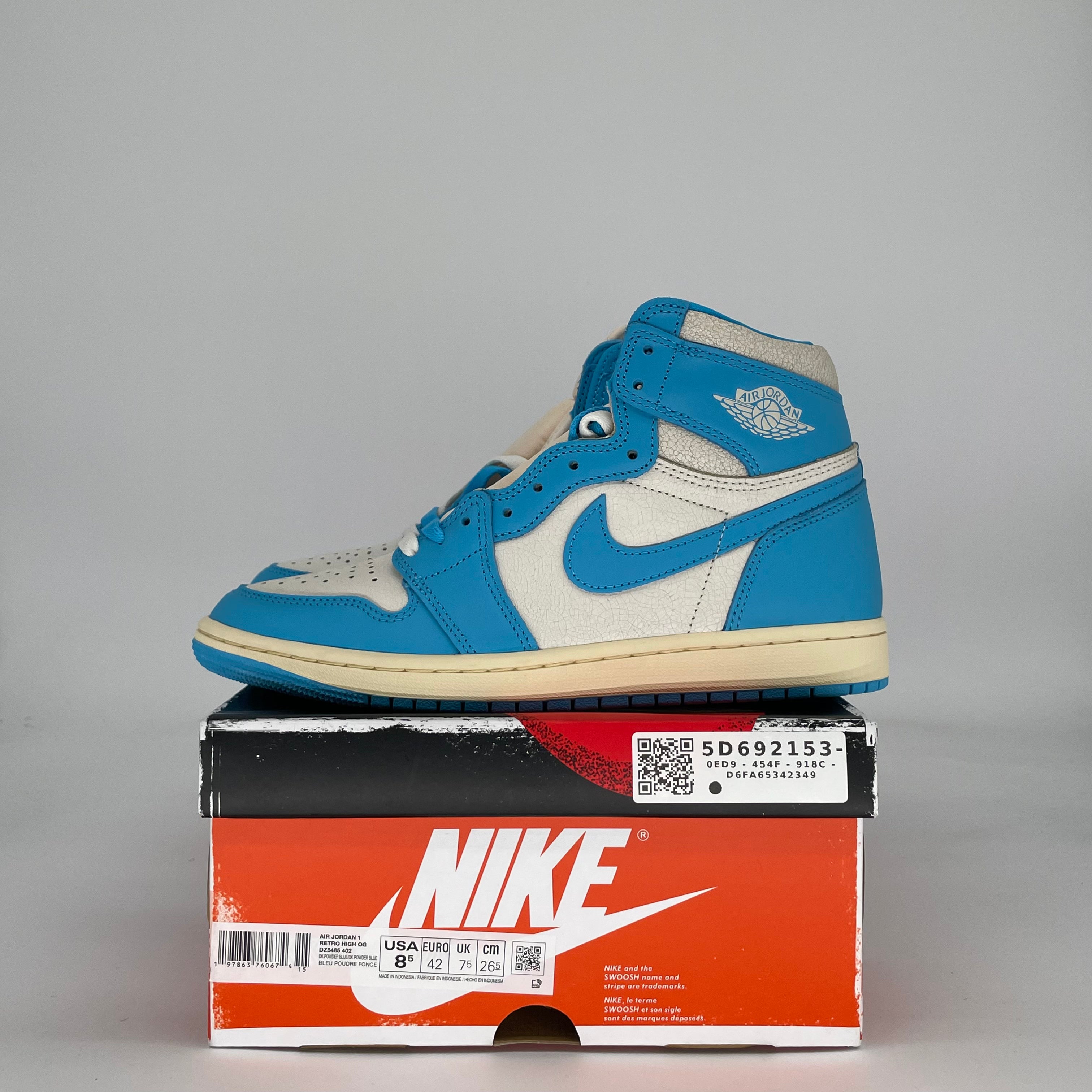 AIR JORDAN 1 UNC REIMAGINED DZ5485-402 SIZE 8.5/10W