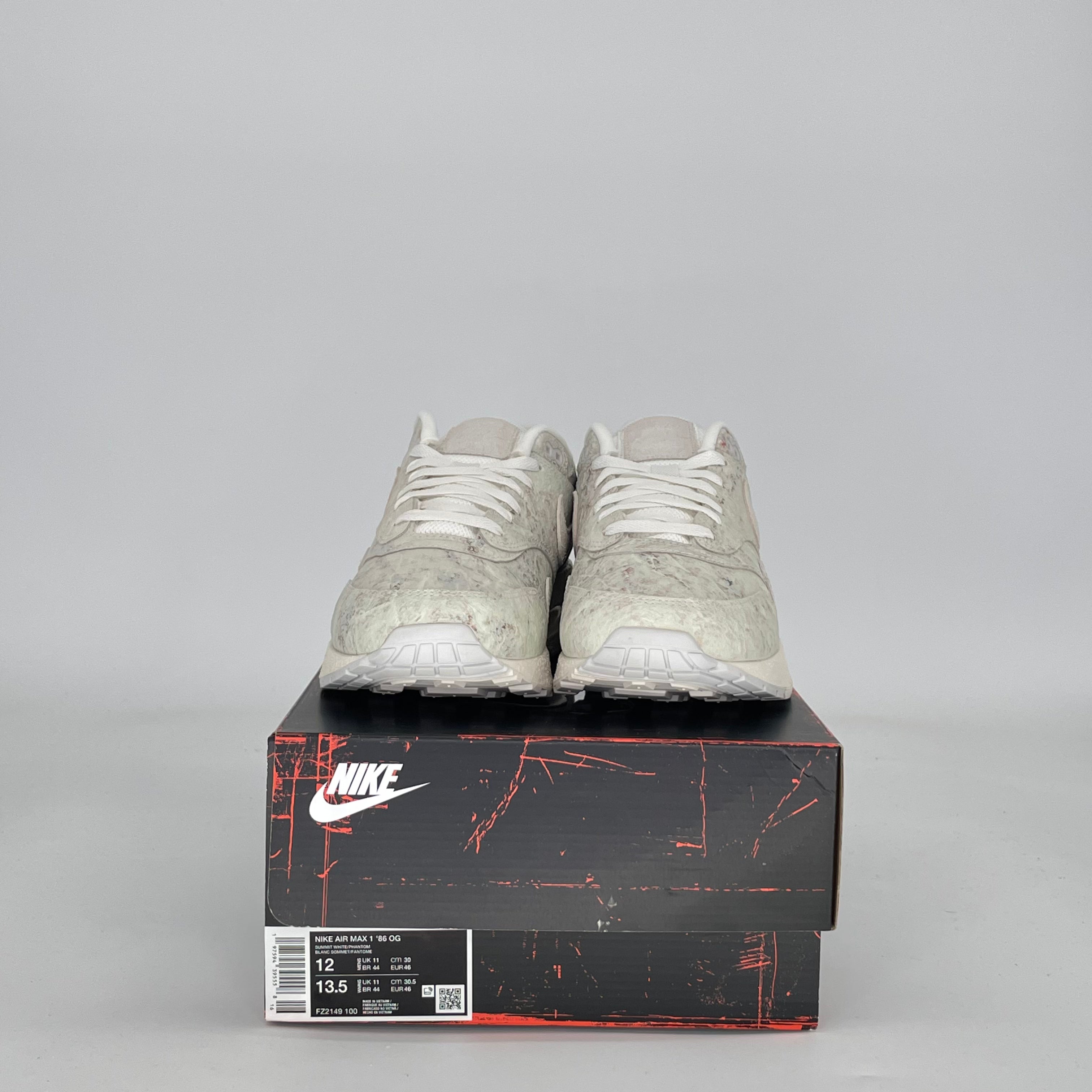 NIKE AIR MAX 1 '86 OG MUSEUM MASTERPIECE FZ2149-100 SIZE 12/13.5W