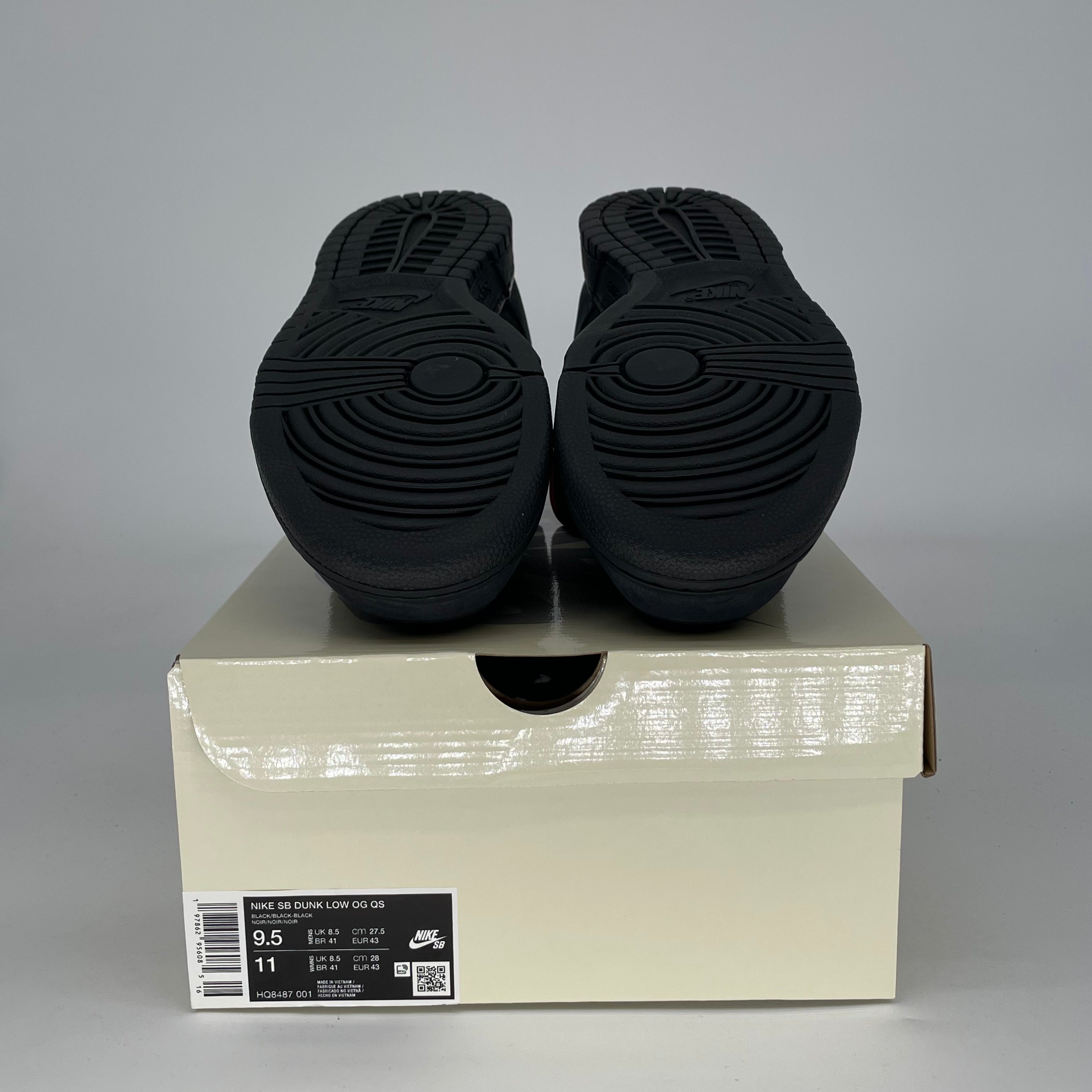 SUPREME X NIKE SB DUNK LOW 94 BLACK HQ8487-001 SIZE 9.5/11W