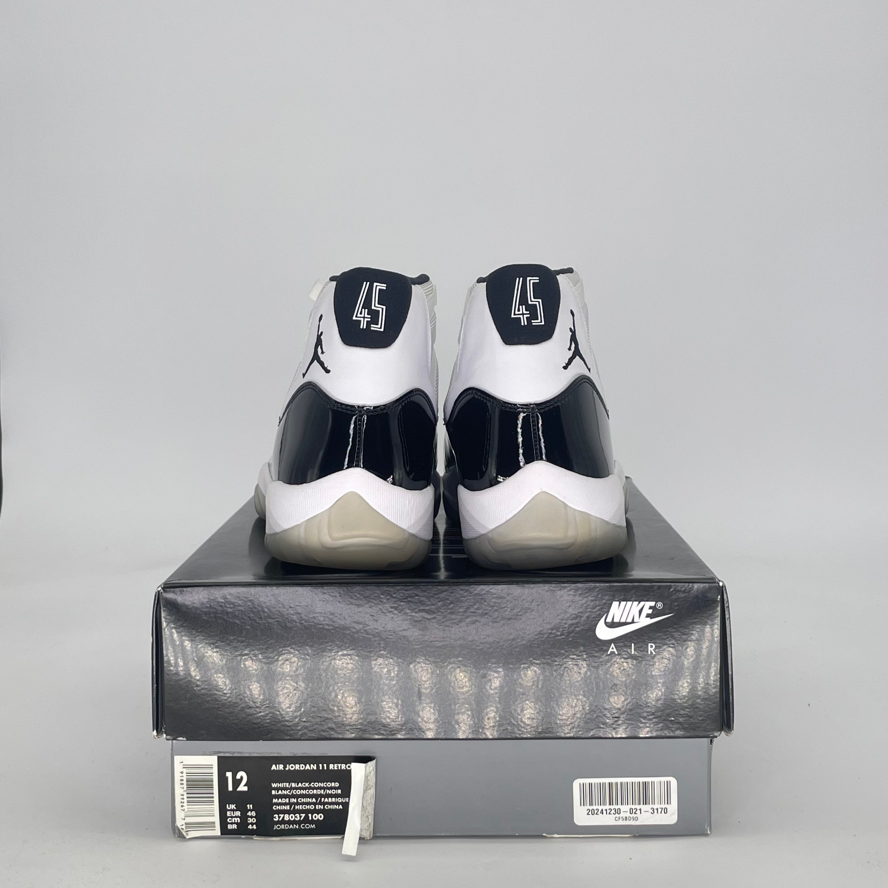 AIR JORDAN 11 CONCORD 378037-100 SIZE 12/13.5W