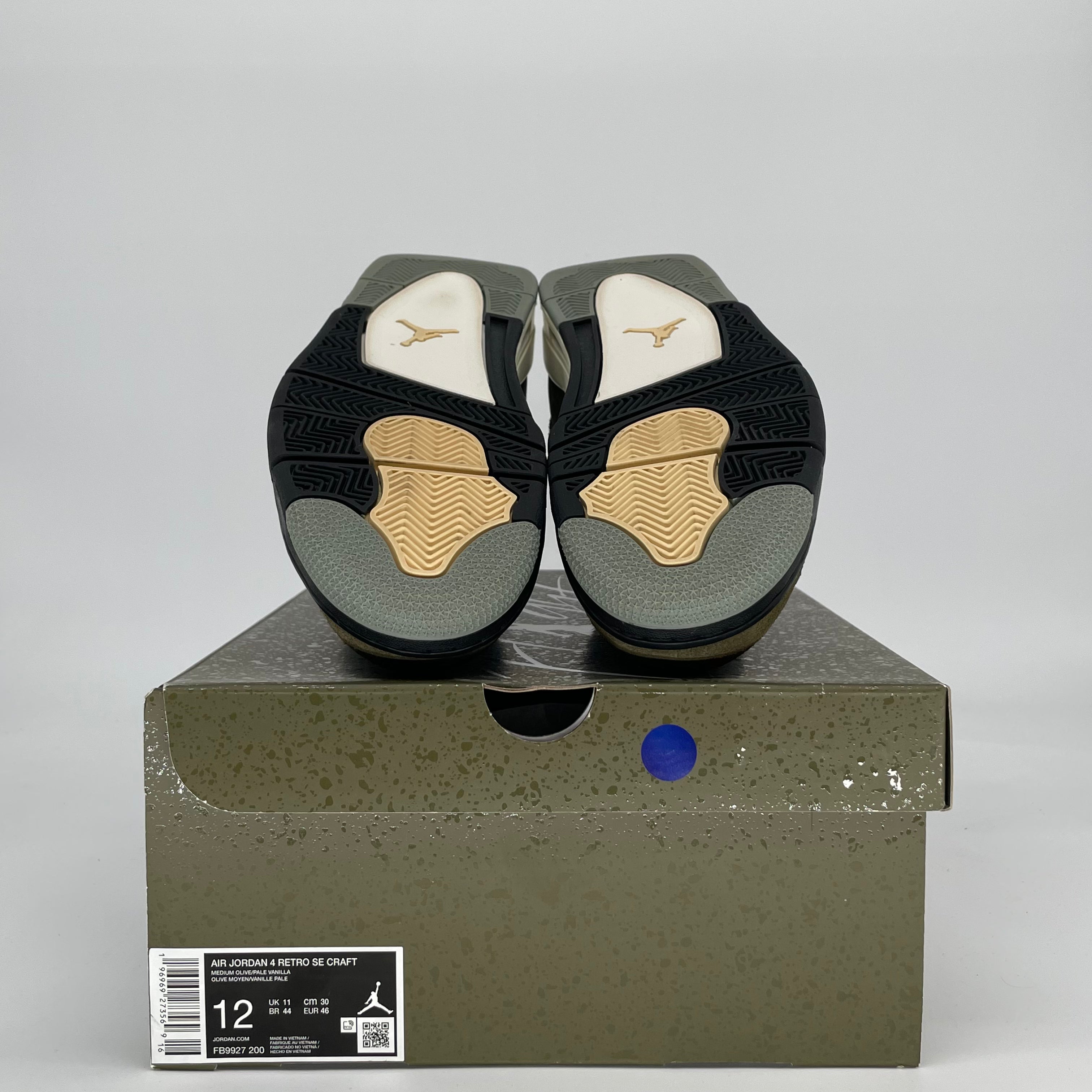 AIR JORDAN 4 CRAFT MEDIUM OLIVE FB9927-200 SIZE 12/13.5W