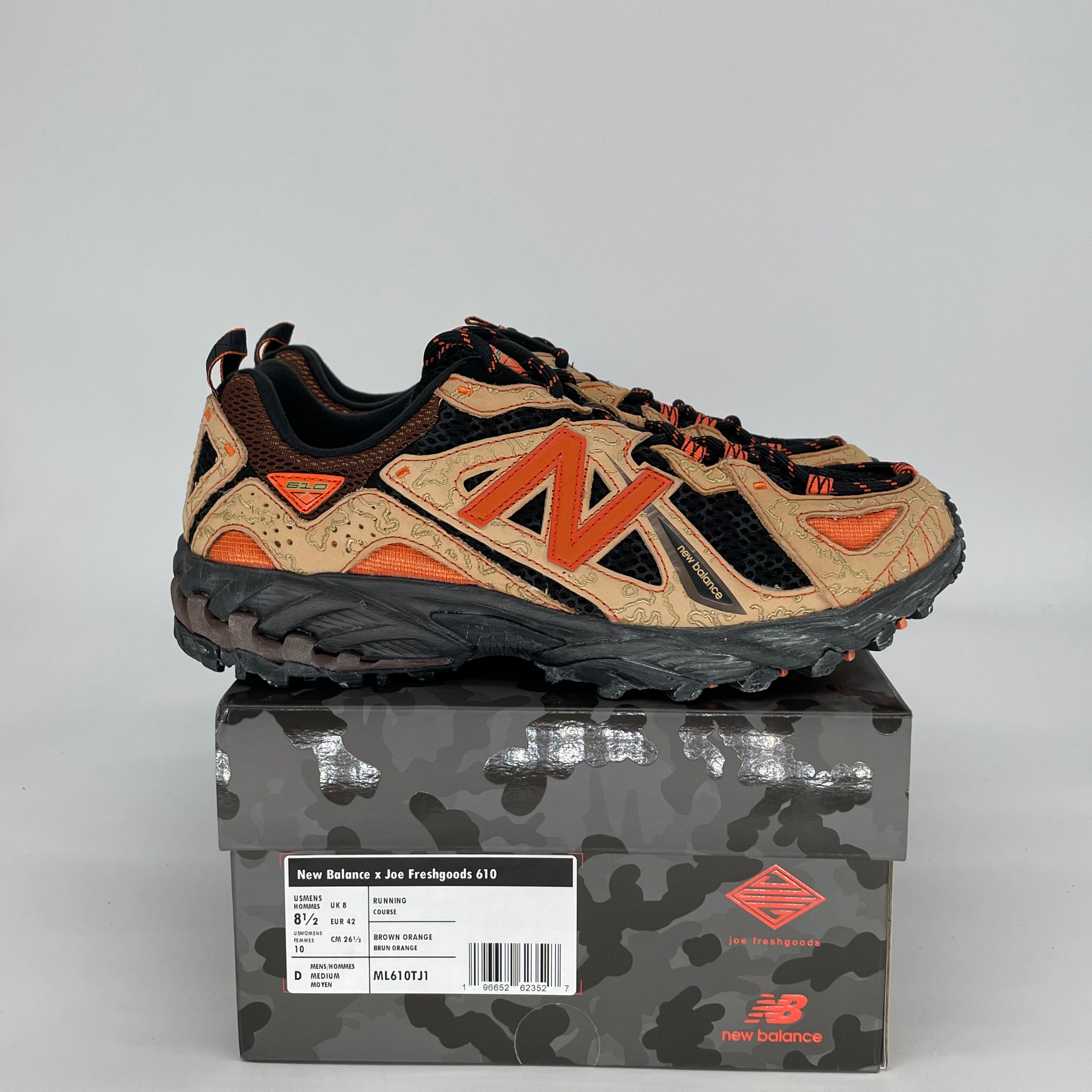 JOE FRESHGOODS X NEW BALANCE 610 BTS LIL DESERT ML610TJ1 SIZE 8.5/10W