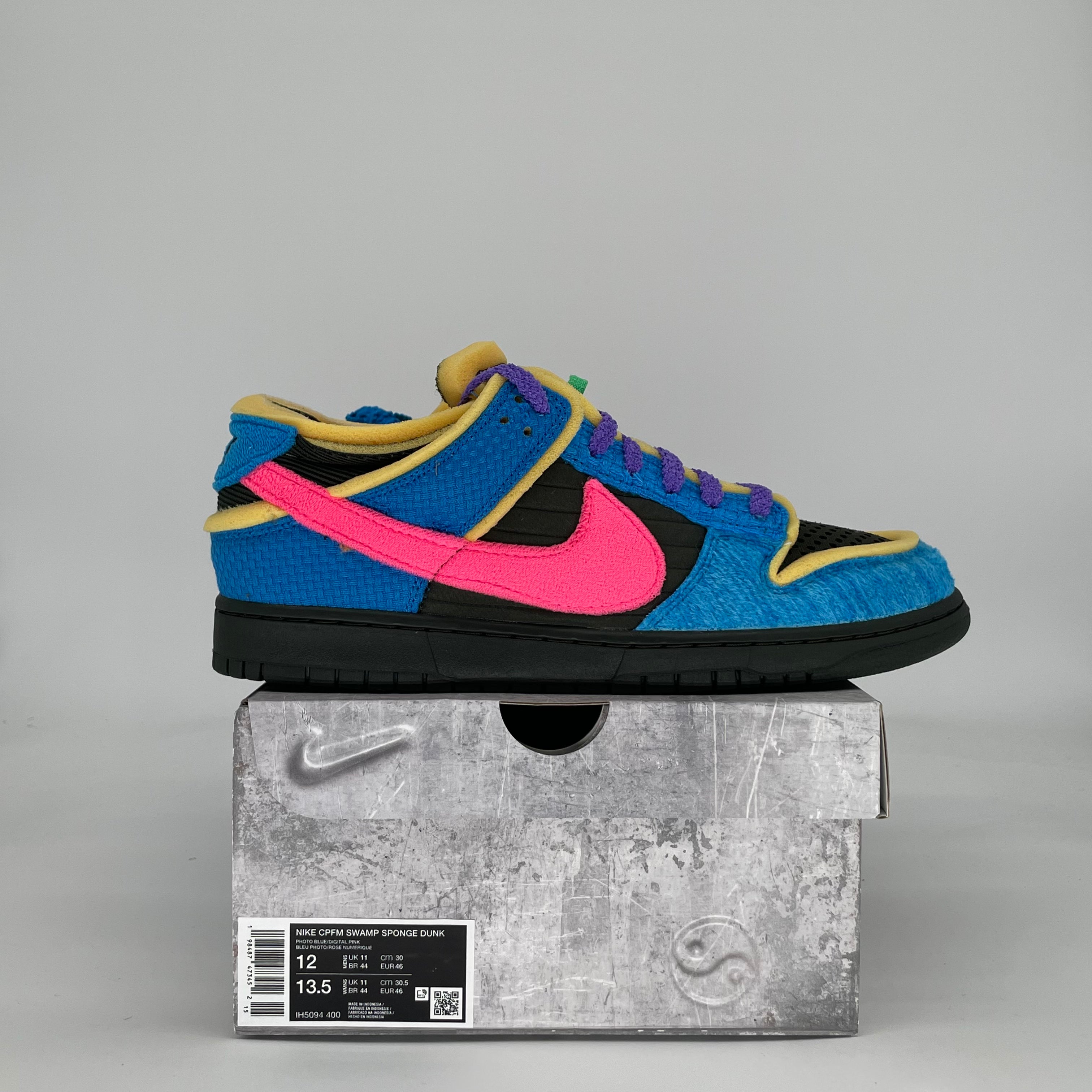 NIKE DUNK LOW CPFM SWAMP SPONGE PHOTO BLUE IH5094-400 SIZE 12/13.5W