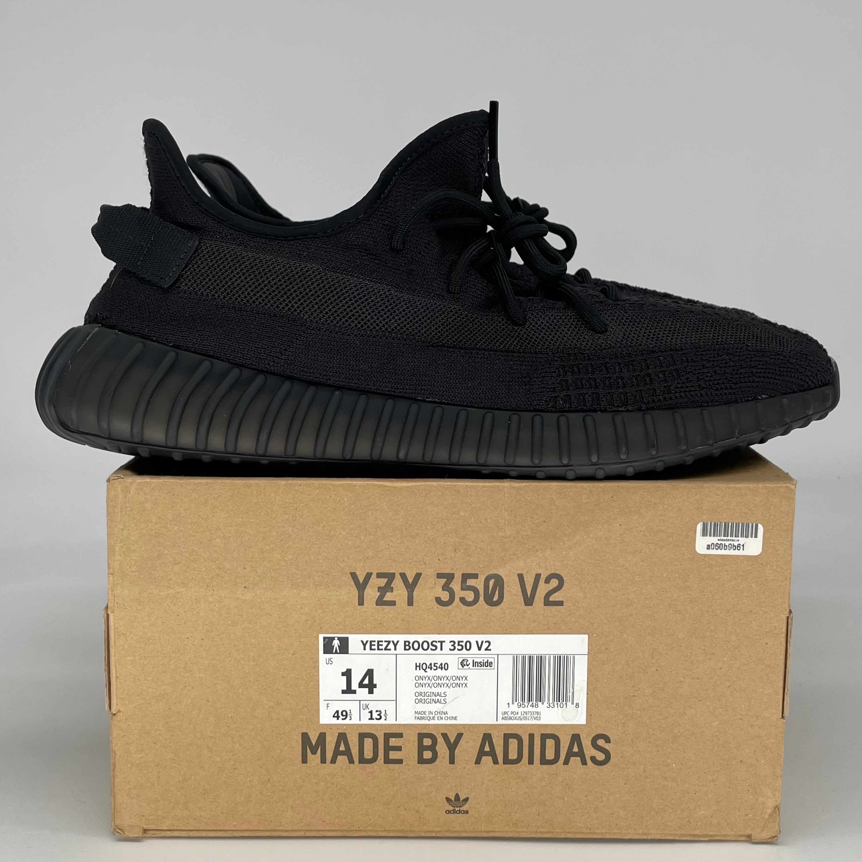 ADIDAS YEEZY 350 V2 ONYX HQ4540 SIZE 14/15.5W