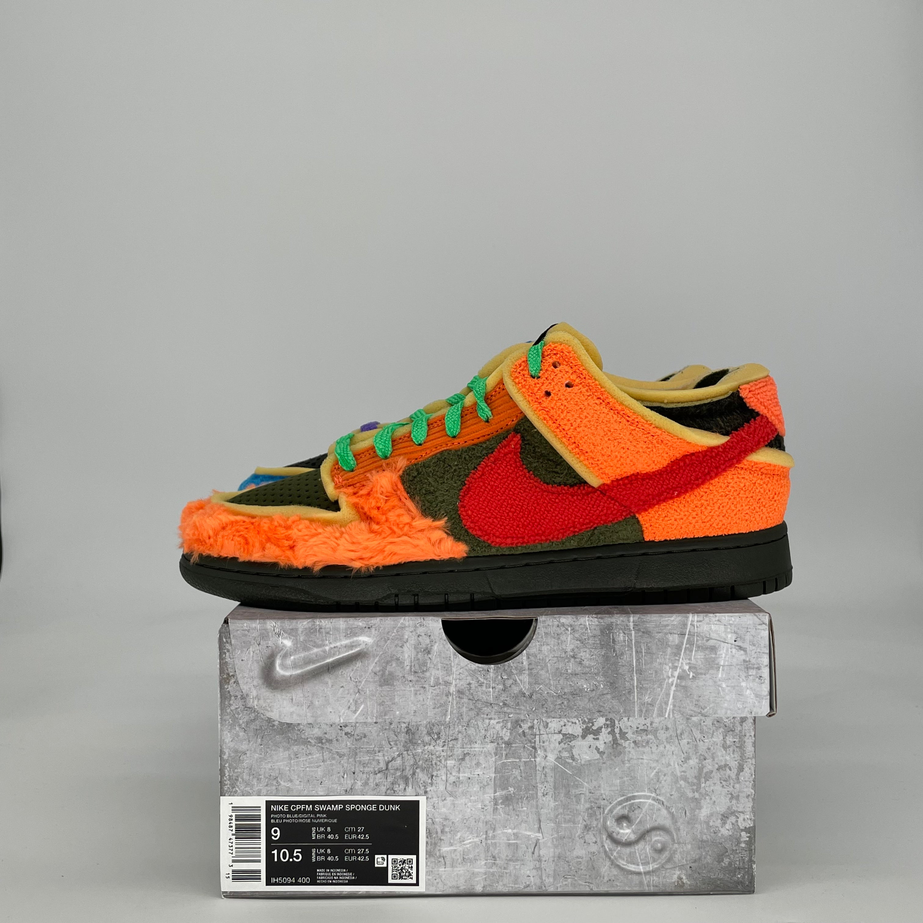 NIKE DUNK LOW CPFM SWAMP SPONGE PHOTO BLUE IH5094-400 SIZE 9/10.5W