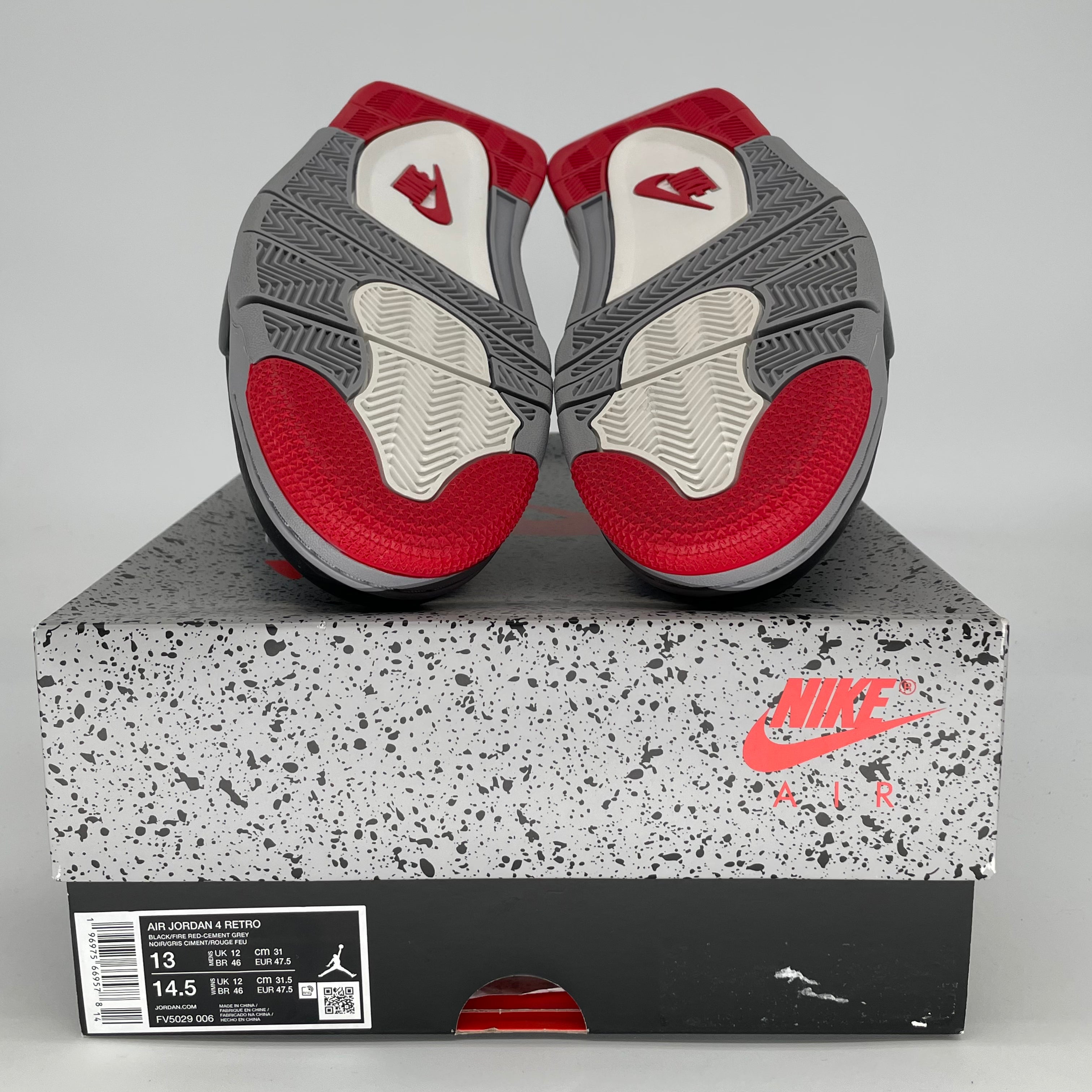 AIR JORDAN 4 BRED REIMAGINED FV5029-006 SIZE 13/14.5W