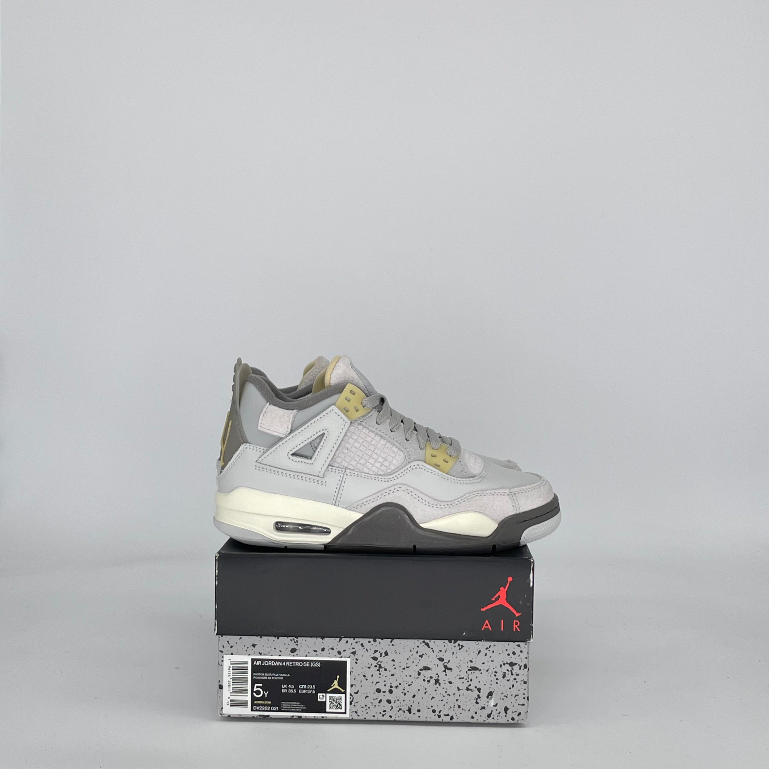 AIR JORDAN 4 CRAFT PHOTON DUST DV2262-021 SIZE 5/6.5W GS