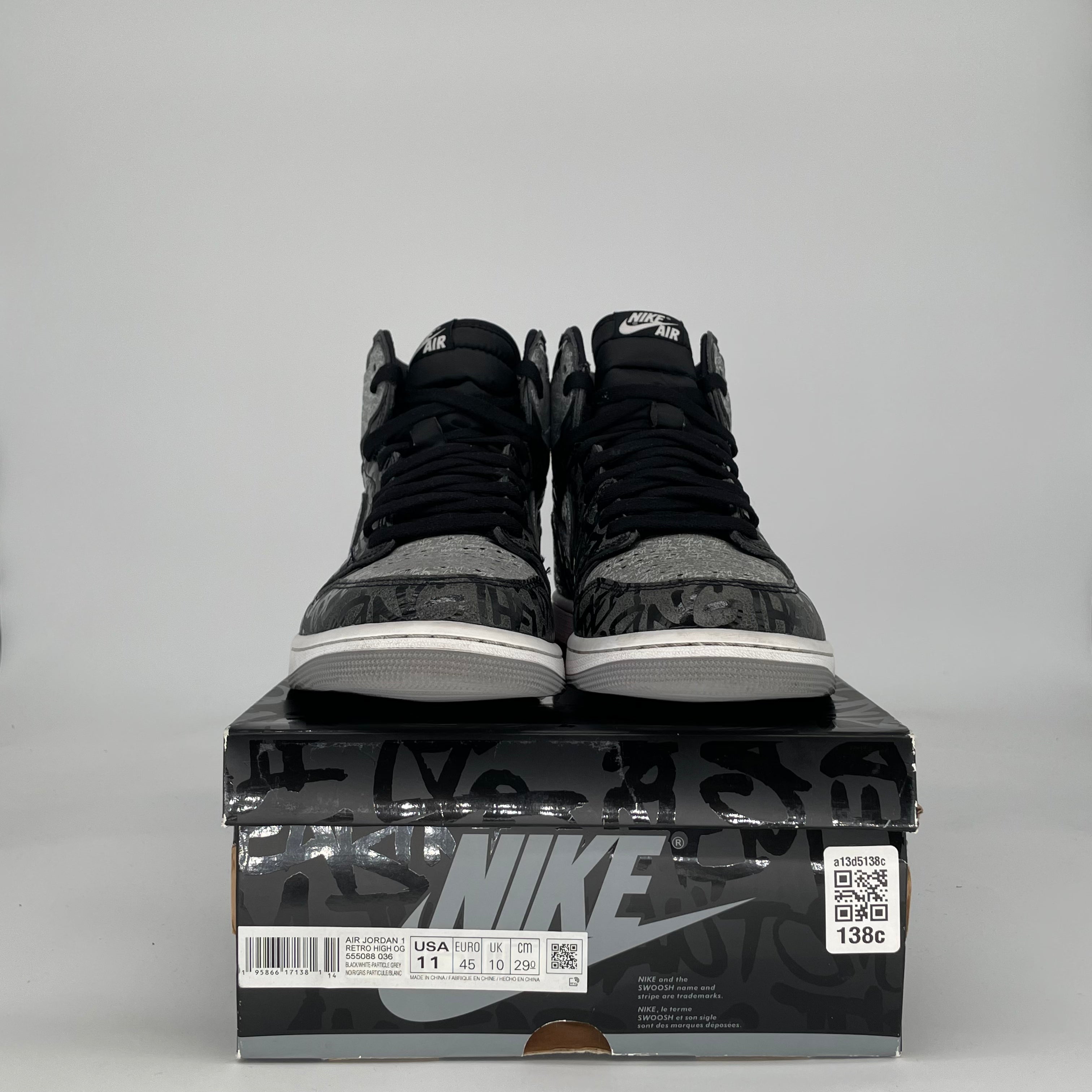 AIR JORDAN 1 REBELLIONAIRE 555088-036 SIZE 11/12.5W