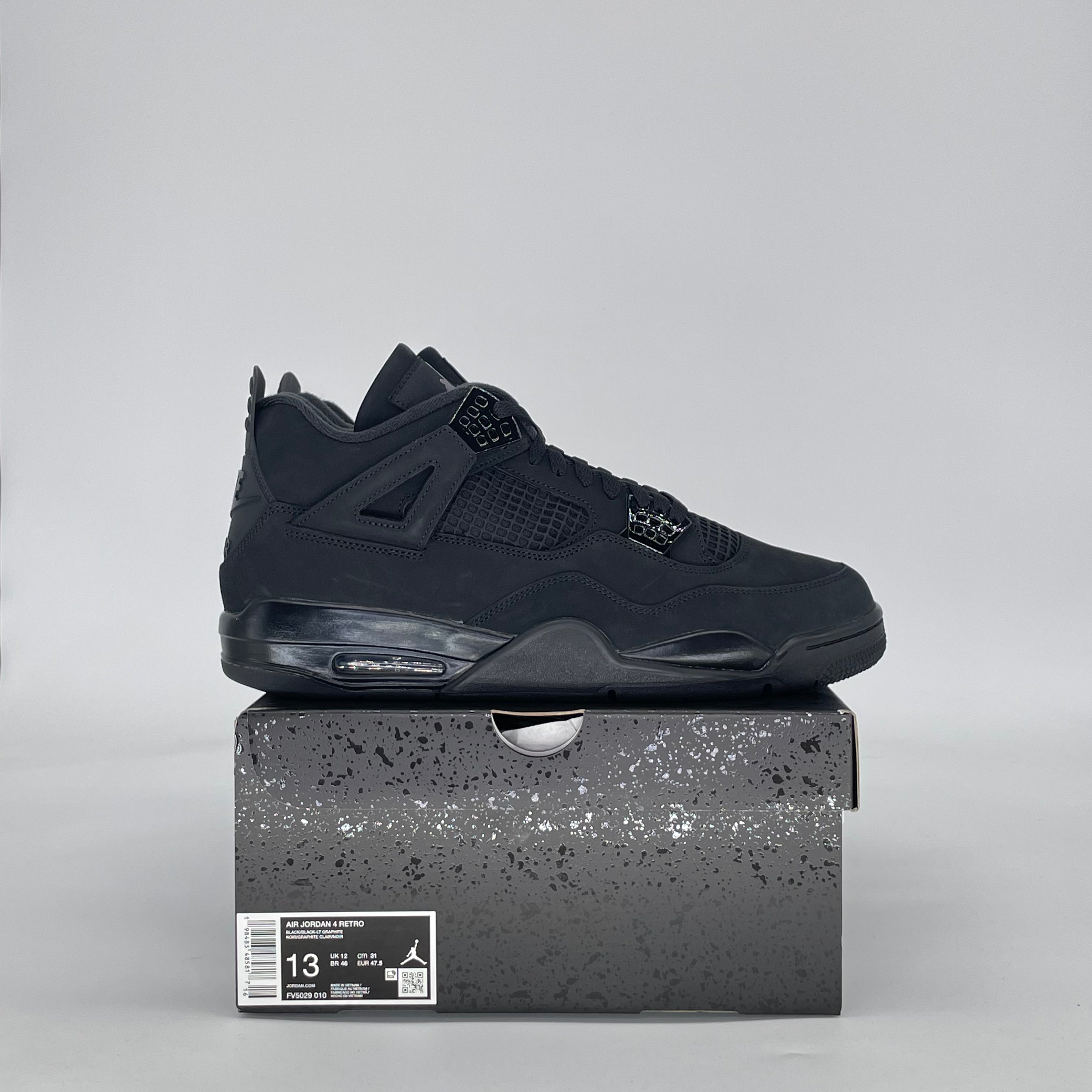 AIR JORDAN 4 BLACK CAT FV5029-010 SIZE 13/14.5W