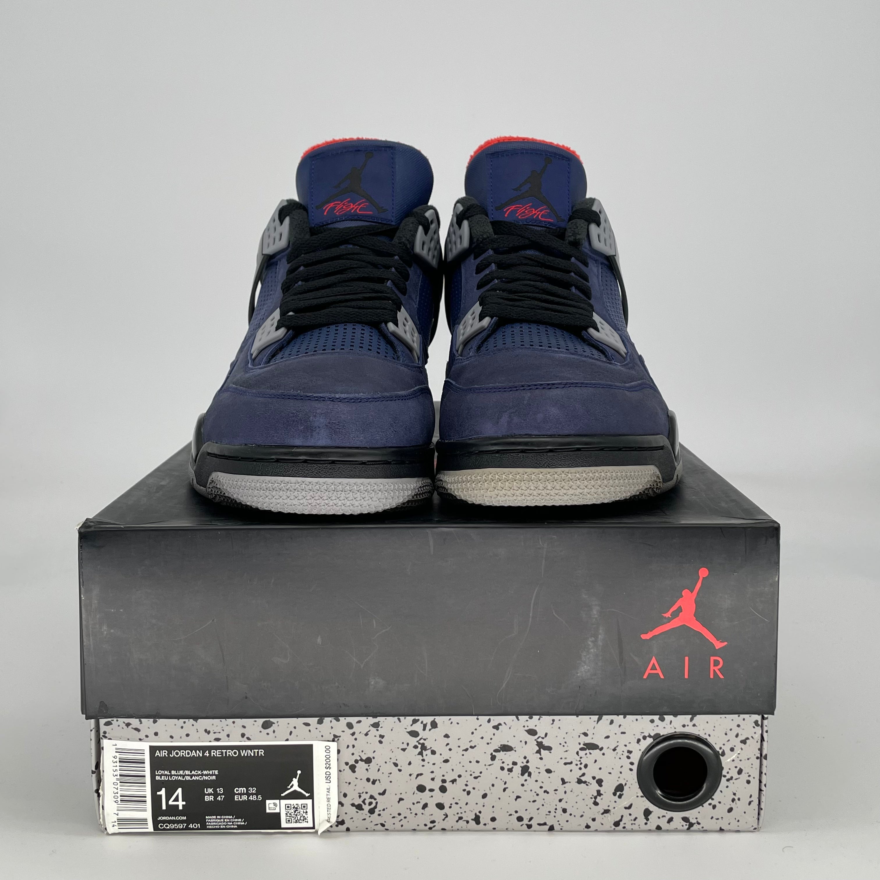 AIR JORDAN 4 WINTERIZED LOYAL BLUE CQ9597-401 SIZE 14/15.5W