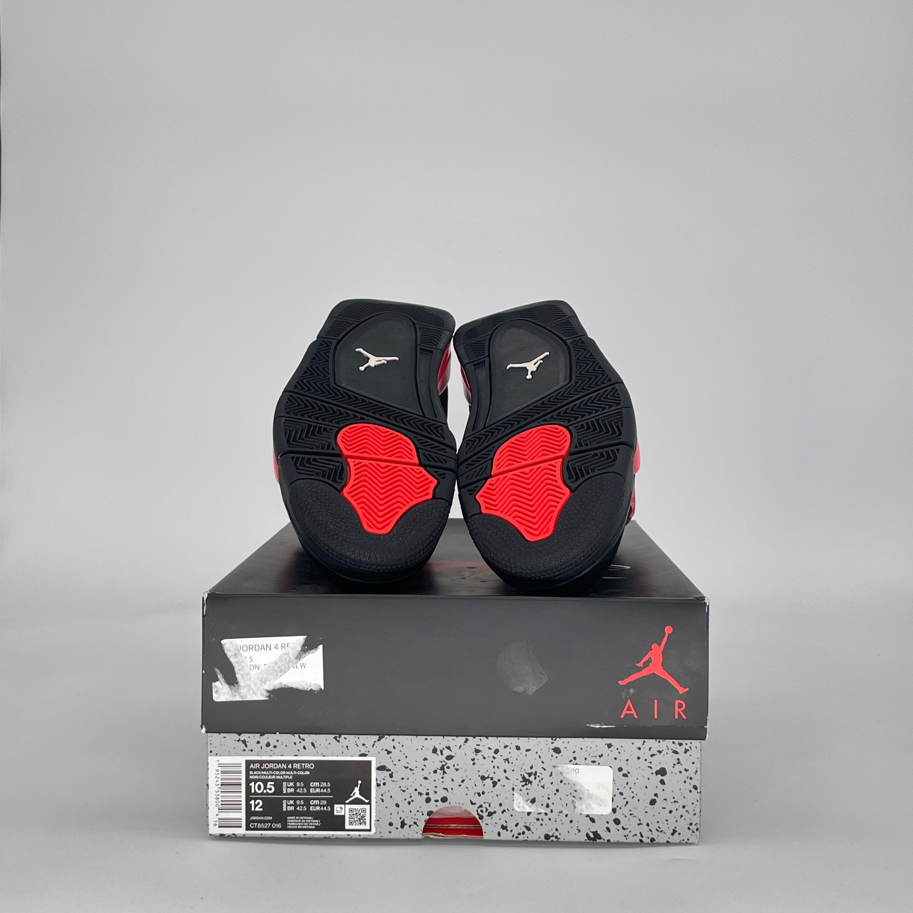 AIR JORDAN 4 RED THUNDER CT8527-016 SIZE 10.5/12W
