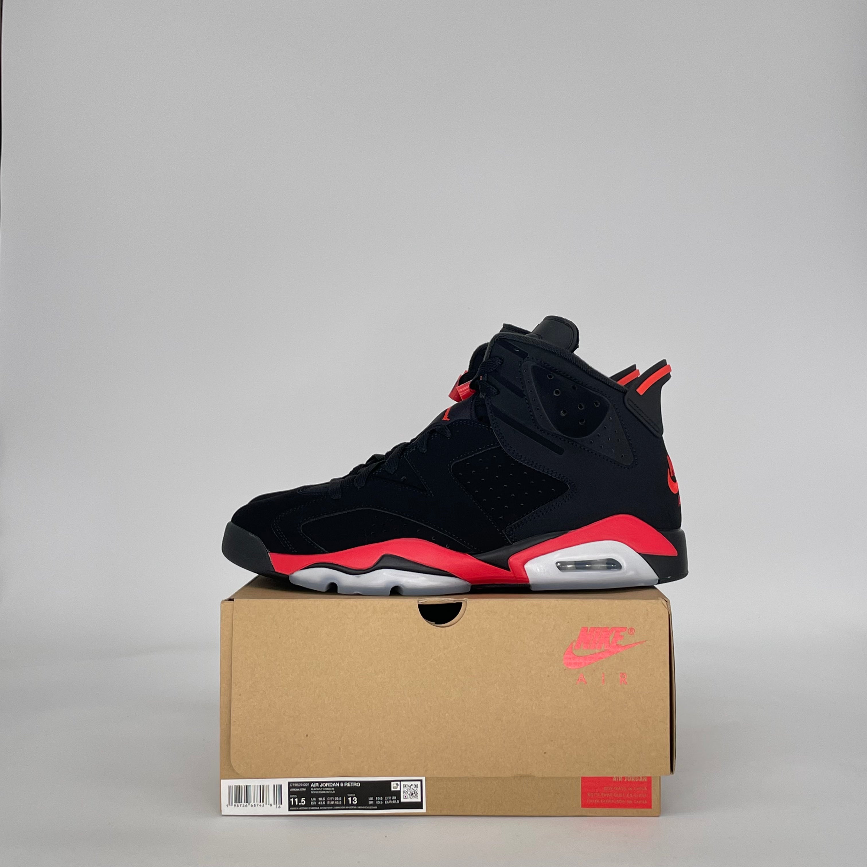 AIR JORDAN 6 INFRARED SALESMAN CT8529-001 SIZE 11.5/13W