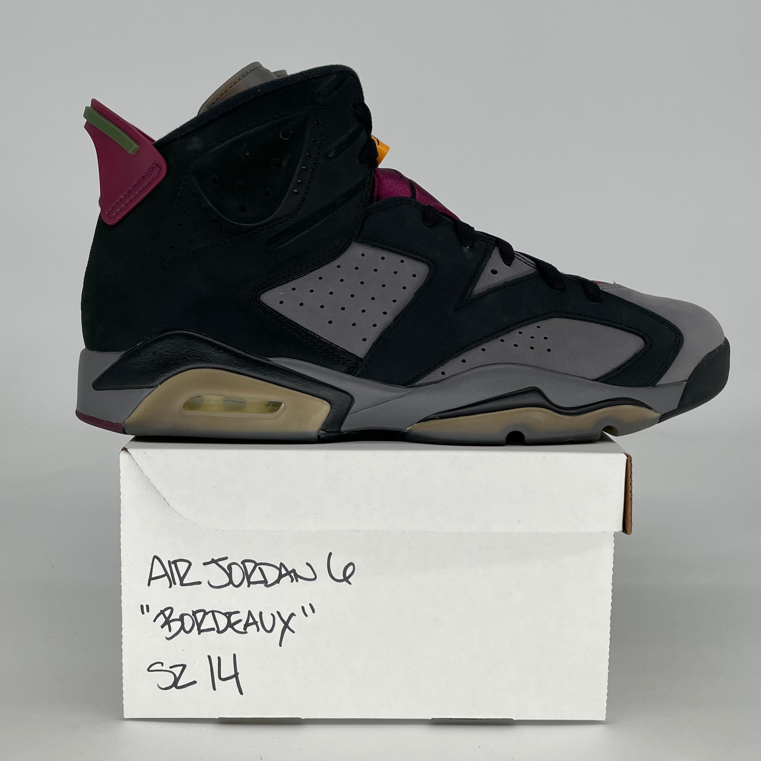 AIR JORDAN 6 BORDEAUX CT8529-063 SIZE 14/15.5W