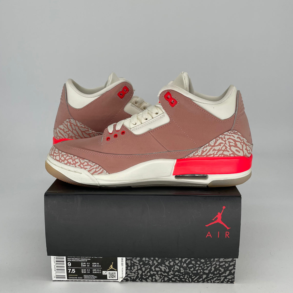 Jordan 3 Retro Rust Pink (Women's)