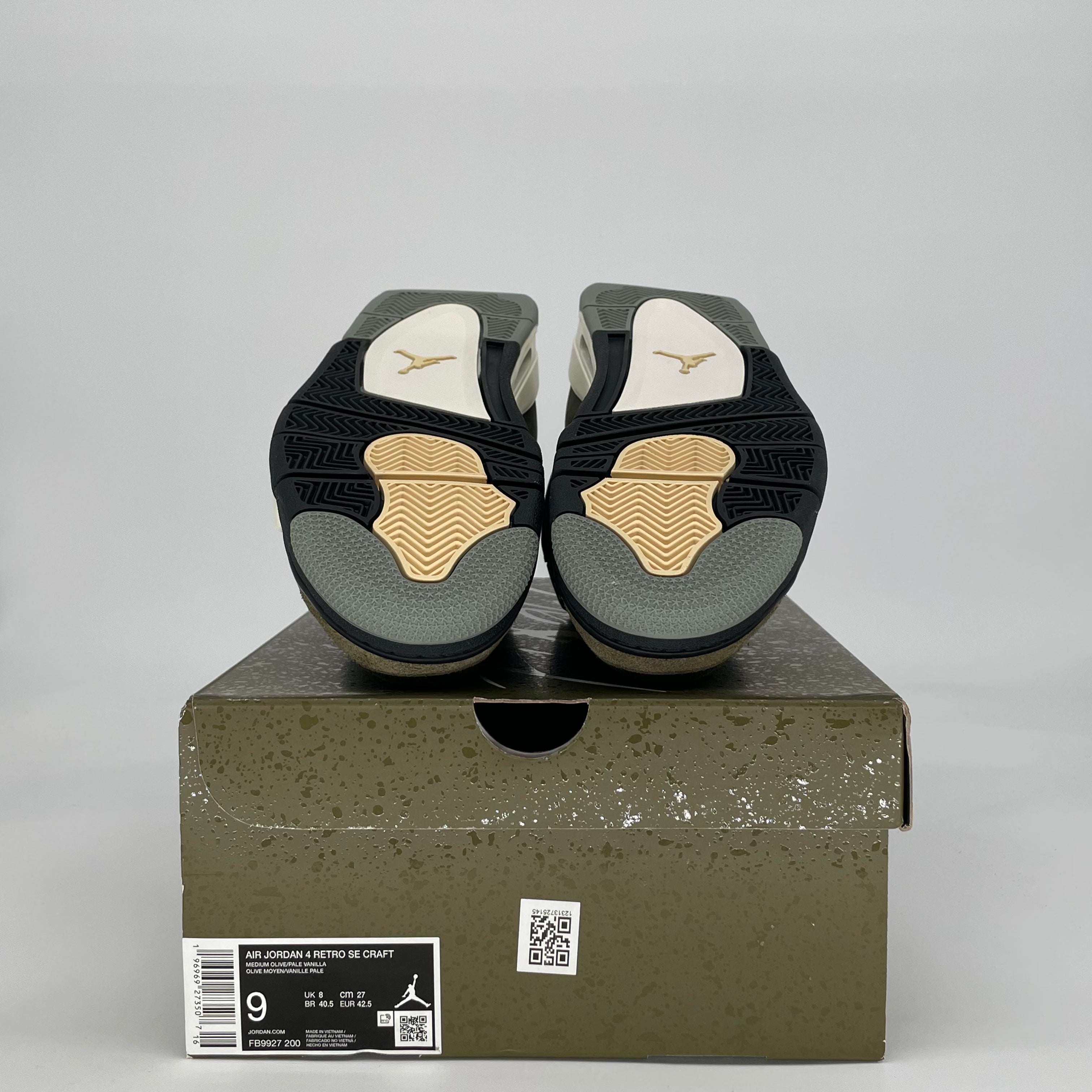 JORDAN 4 RETRO SE CRAFT MEDIUM OLIVE FB9927-200 SIZE 9/10.5W