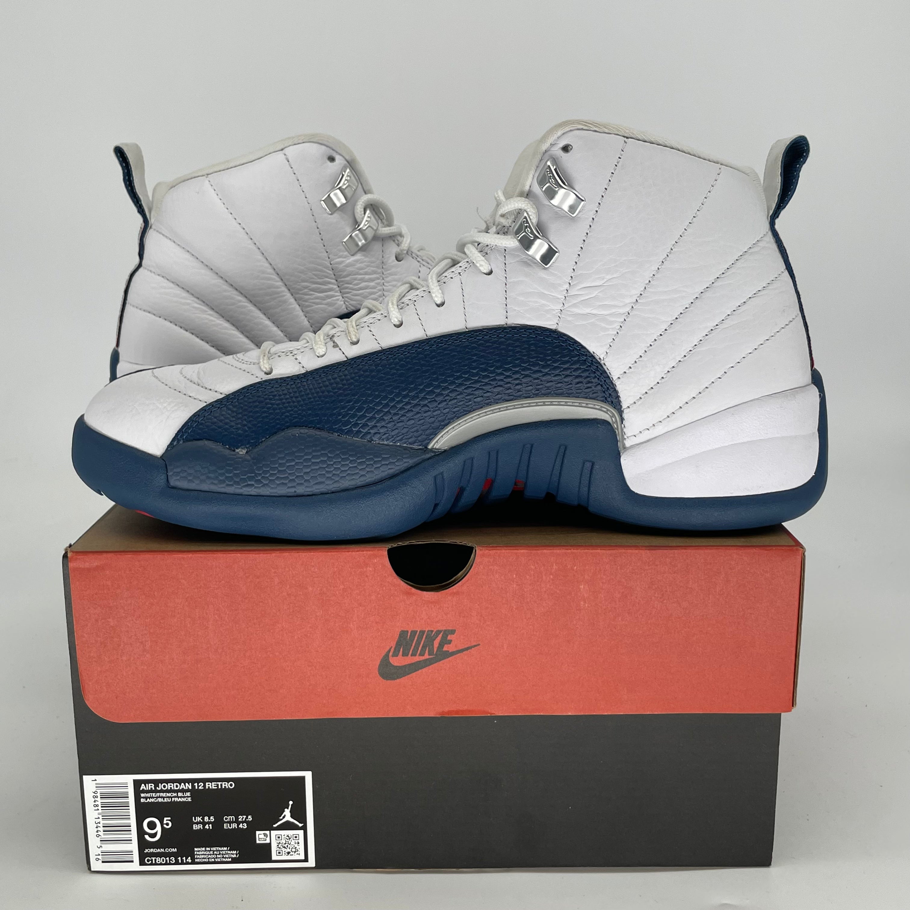 AIR JORDAN 12 FRENCH BLUE CT8013-114 SIZE 9.5/11W