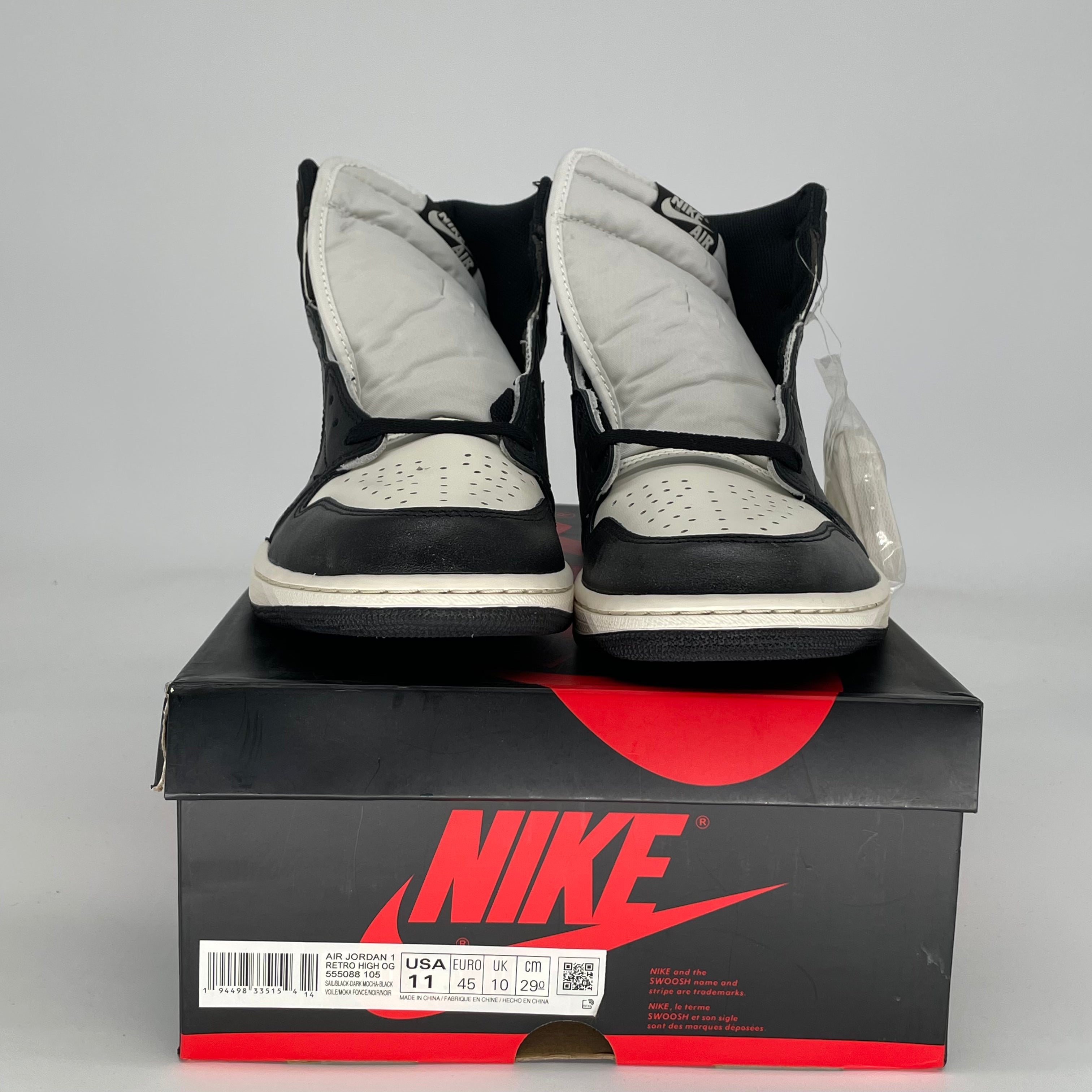 AIR JORDAN 1 MOCHA 555088-105 SIZE 11/12.5W