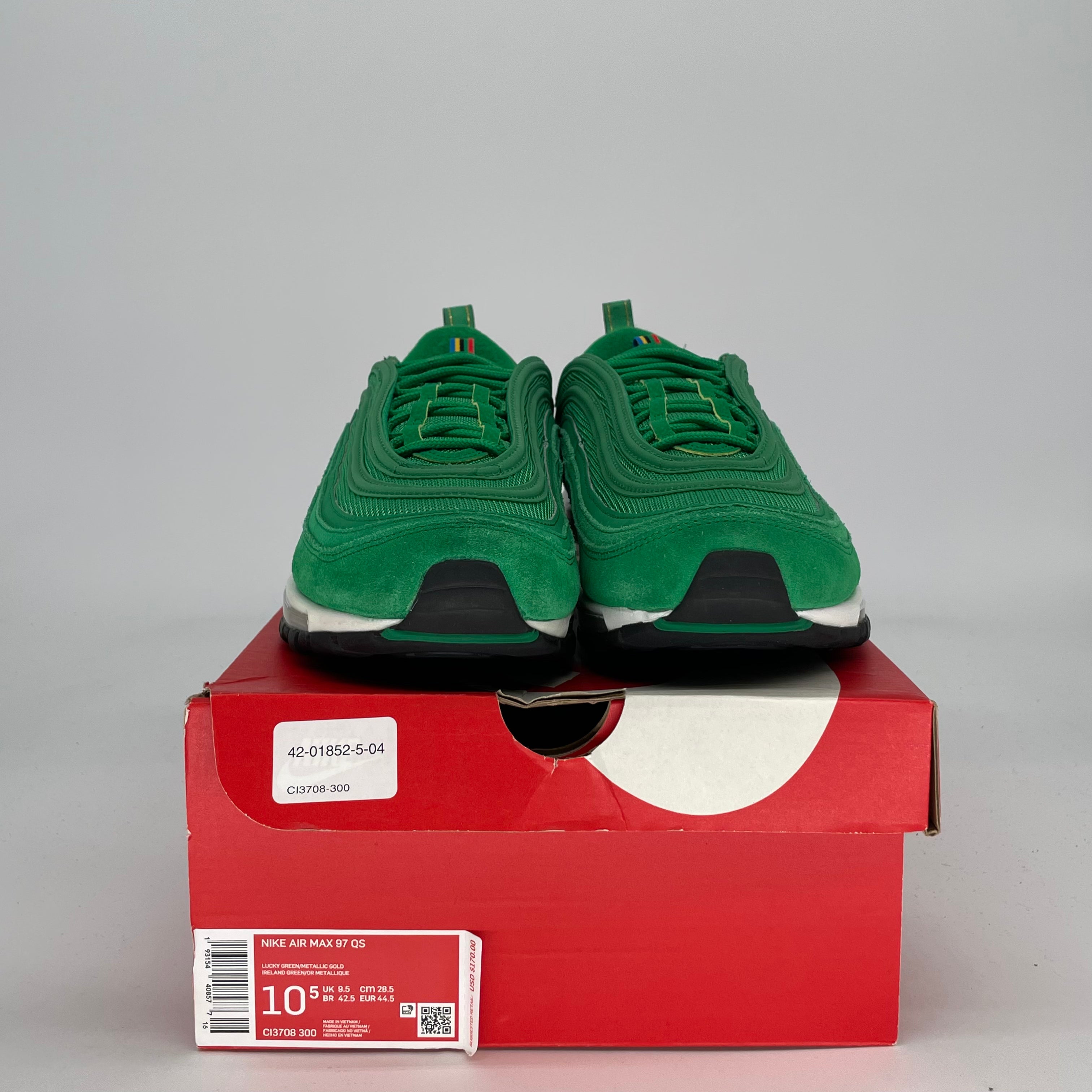 NIKE AIR MAX 97 LUCKY GREEN CI3708-300 SIZE 10.5/12W