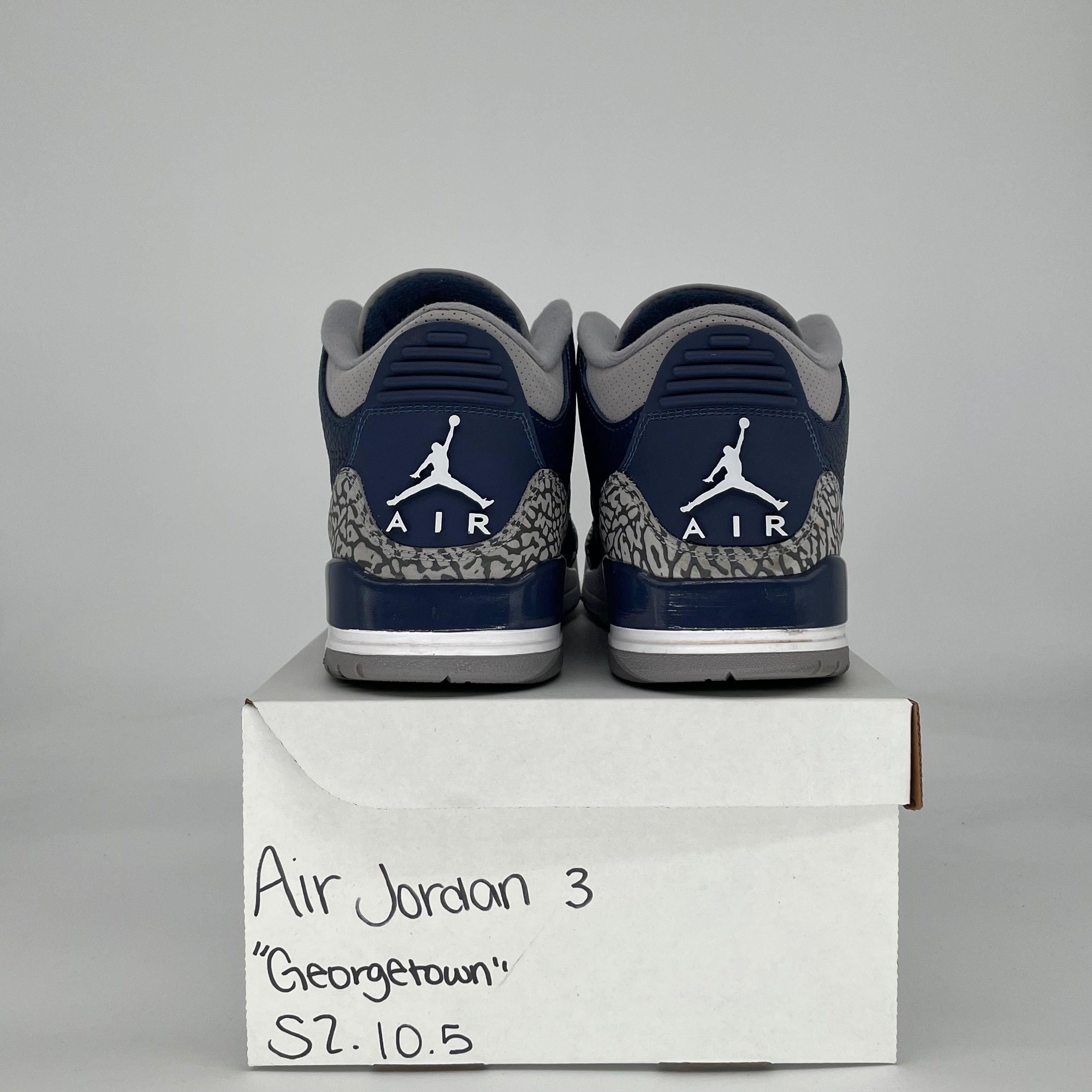AIR JORDAN 3 GEORGETOWN CT8532-401 SIZE 10.5/12W