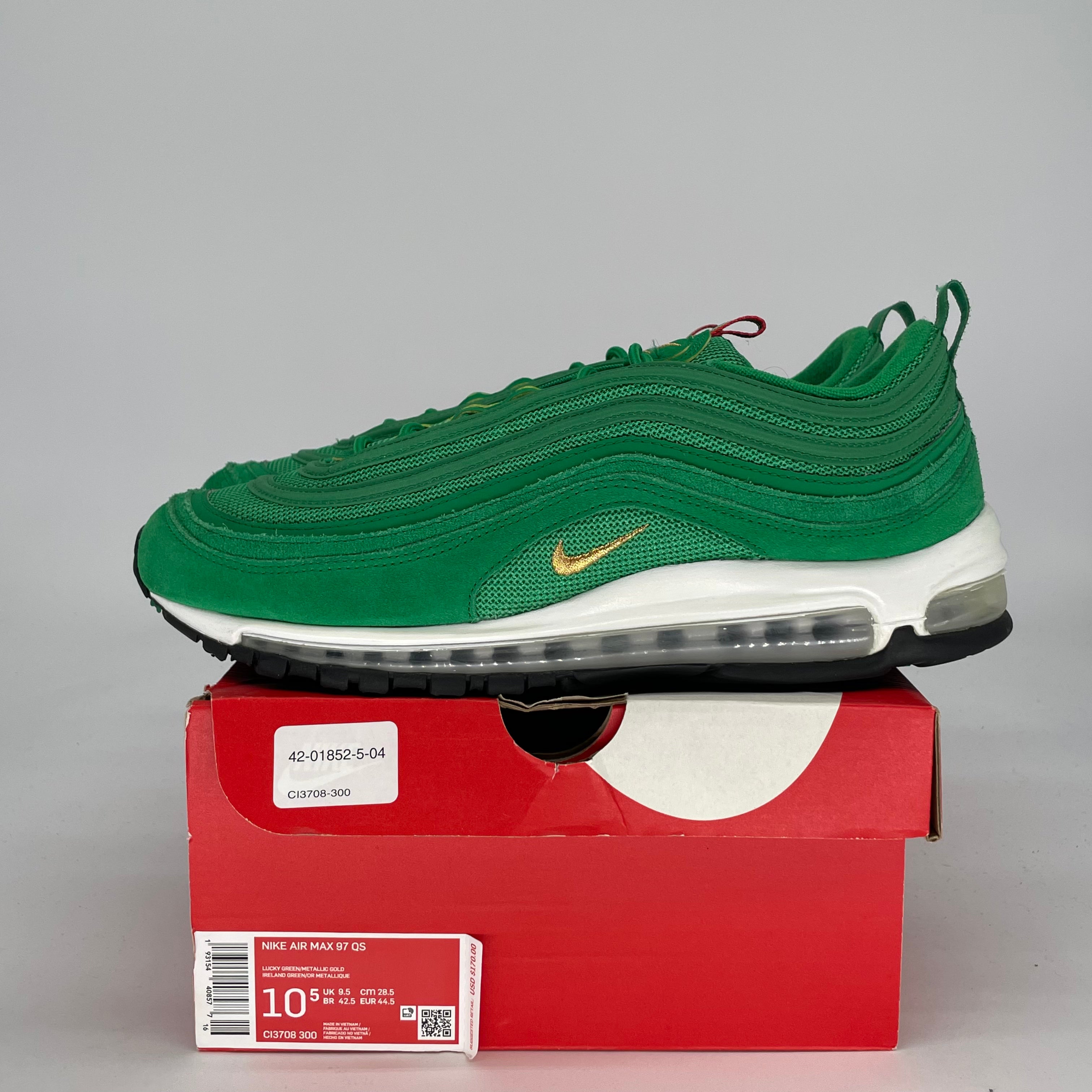 NIKE AIR MAX 97 LUCKY GREEN CI3708-300 SIZE 10.5/12W