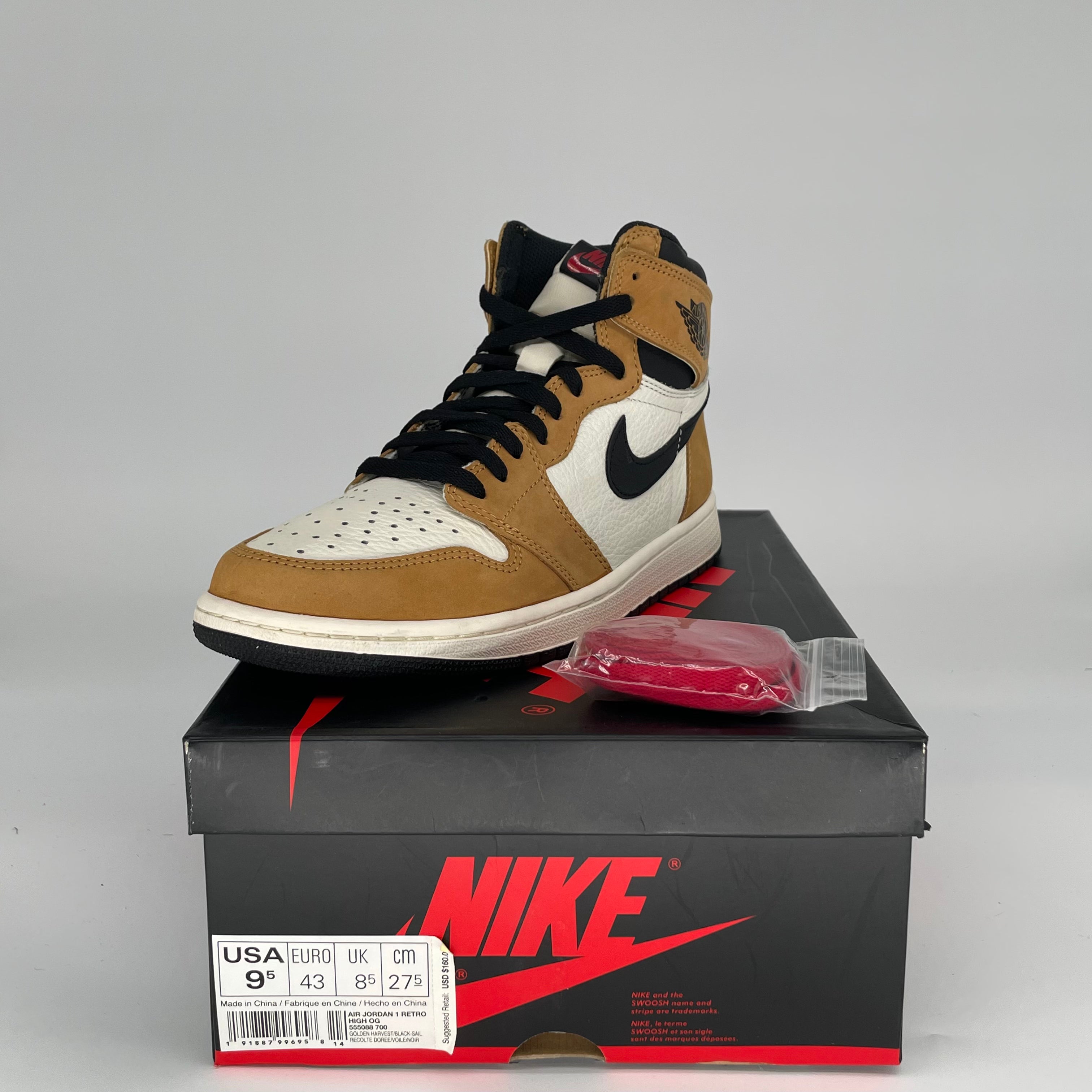 AIR JORDAN 1 ROOKIE OF THE YEAR 555088-700 SIZE 9.5/11W