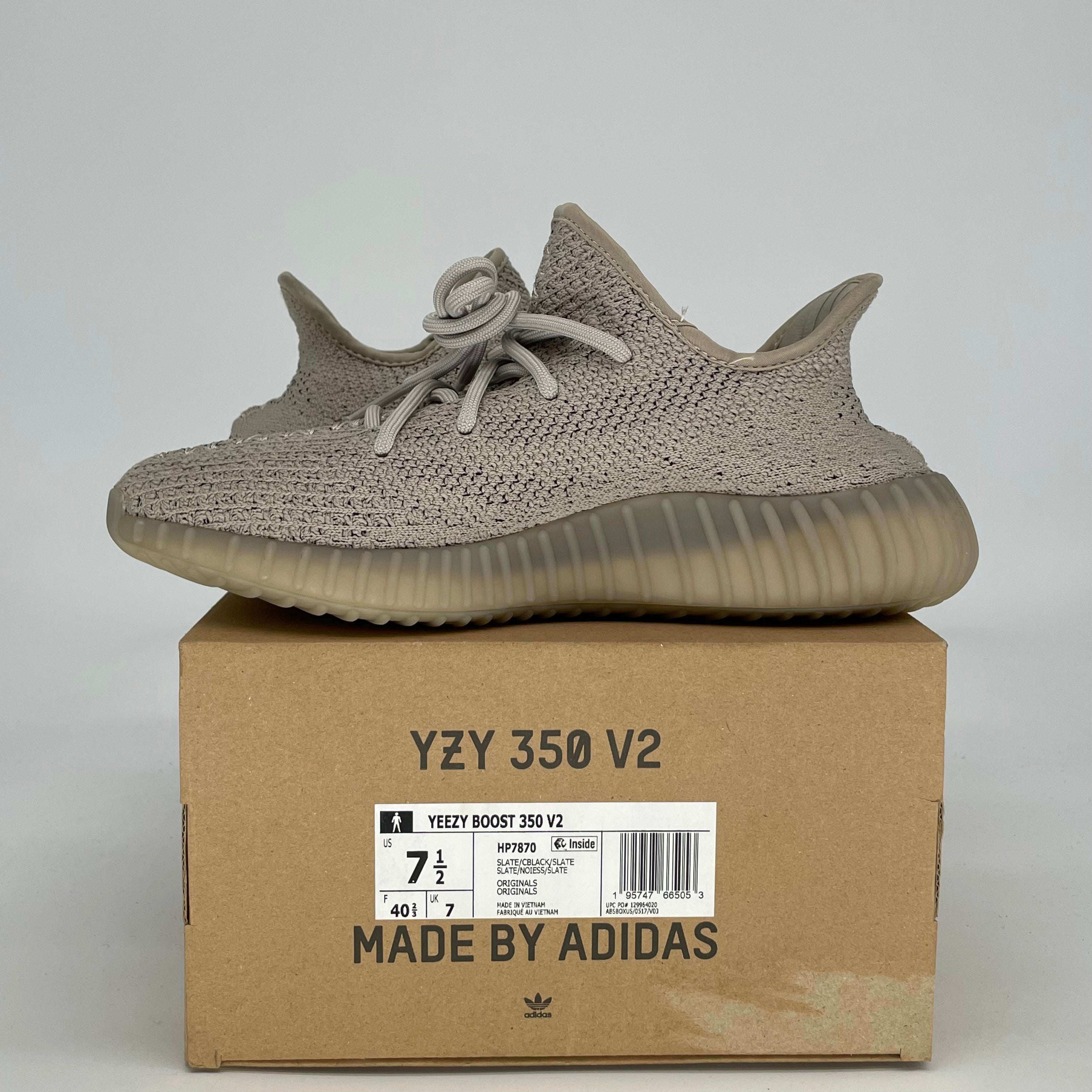 ADIDAS YEEZY 350 V2 SLATE HP7870 SIZE 7.5/9W