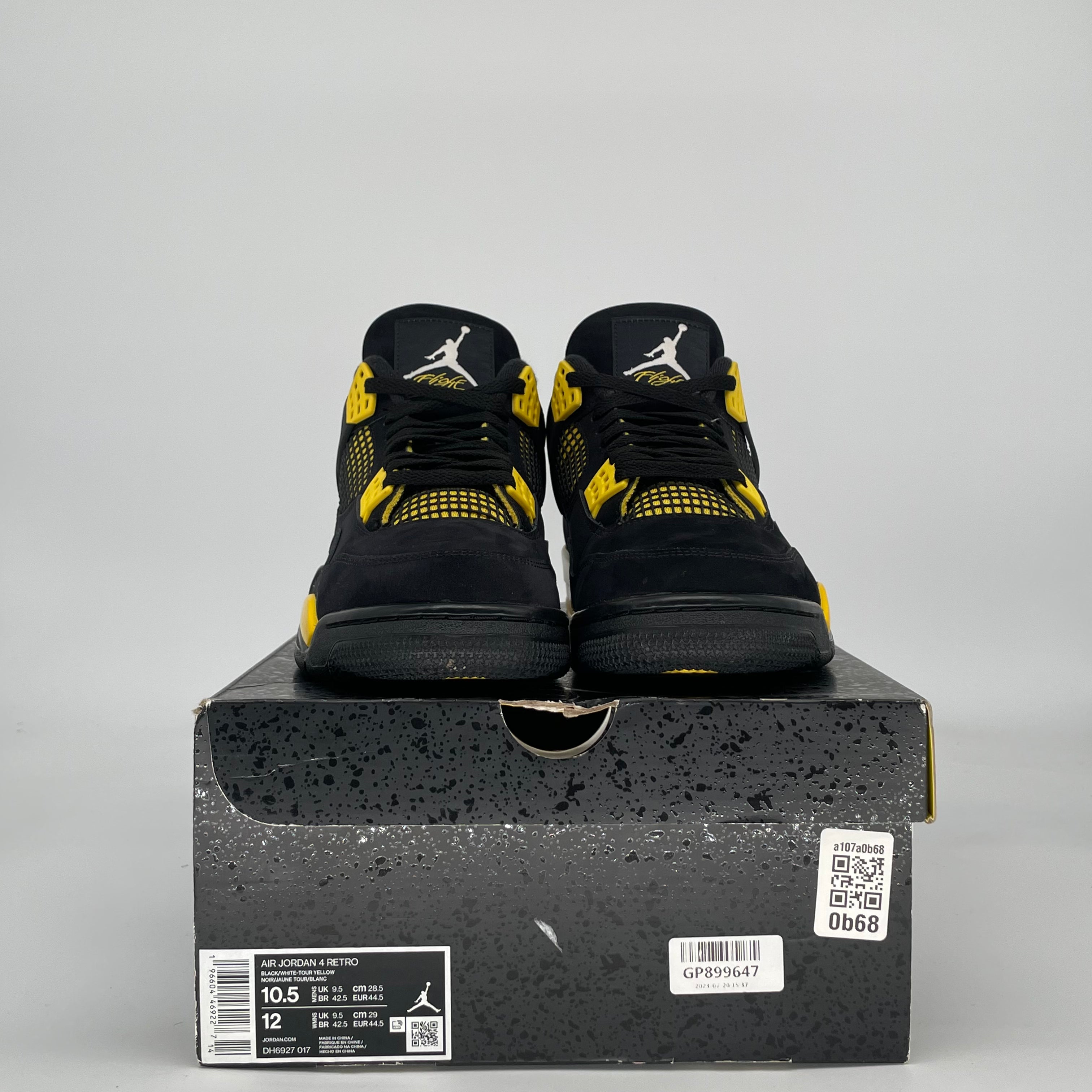 AIR JORDAN 4 THUNDER DH6927-017 SIZE 10.5/12W