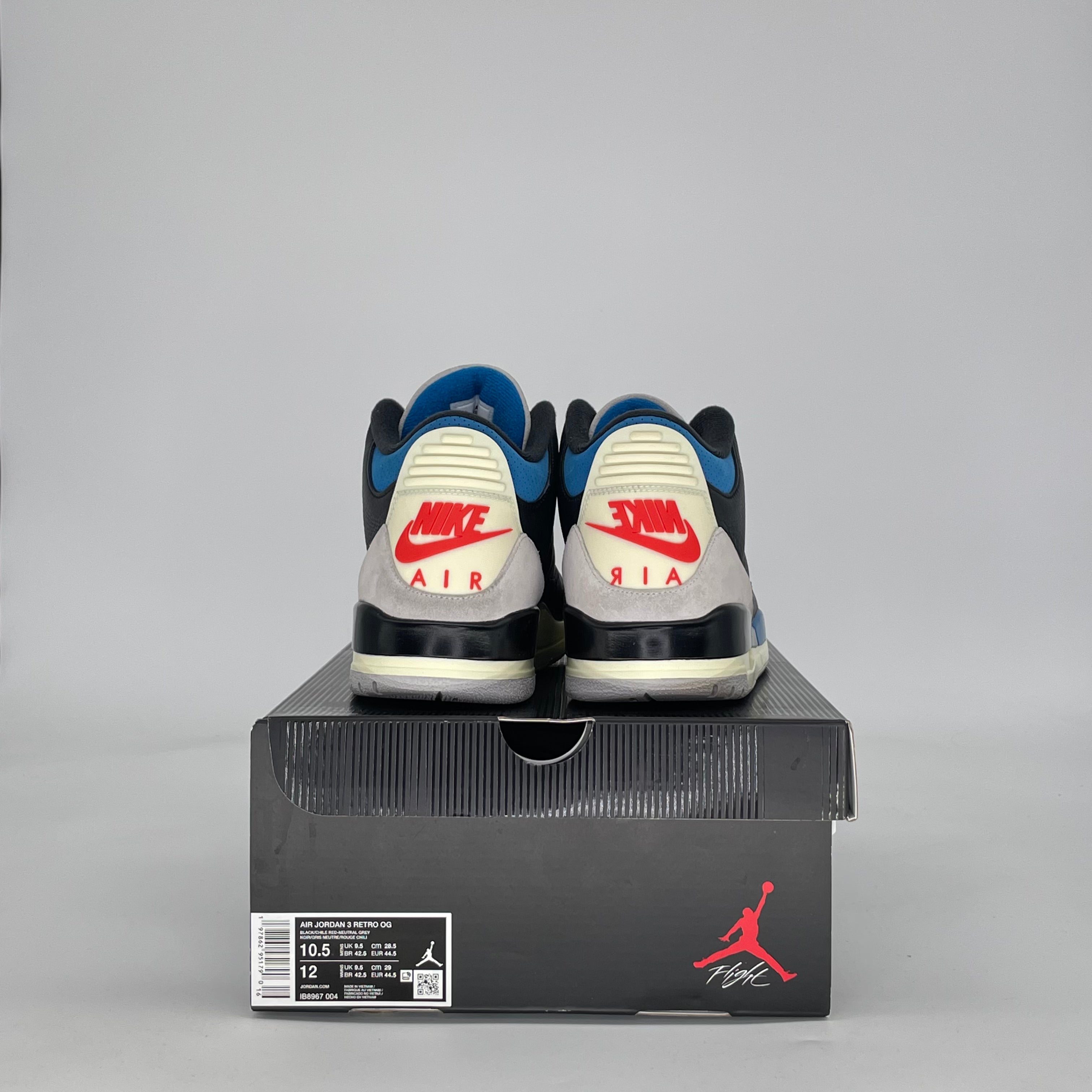 AIR JORDAN 3 RARE AIR IB8967-004 SIZE 10.5/12W