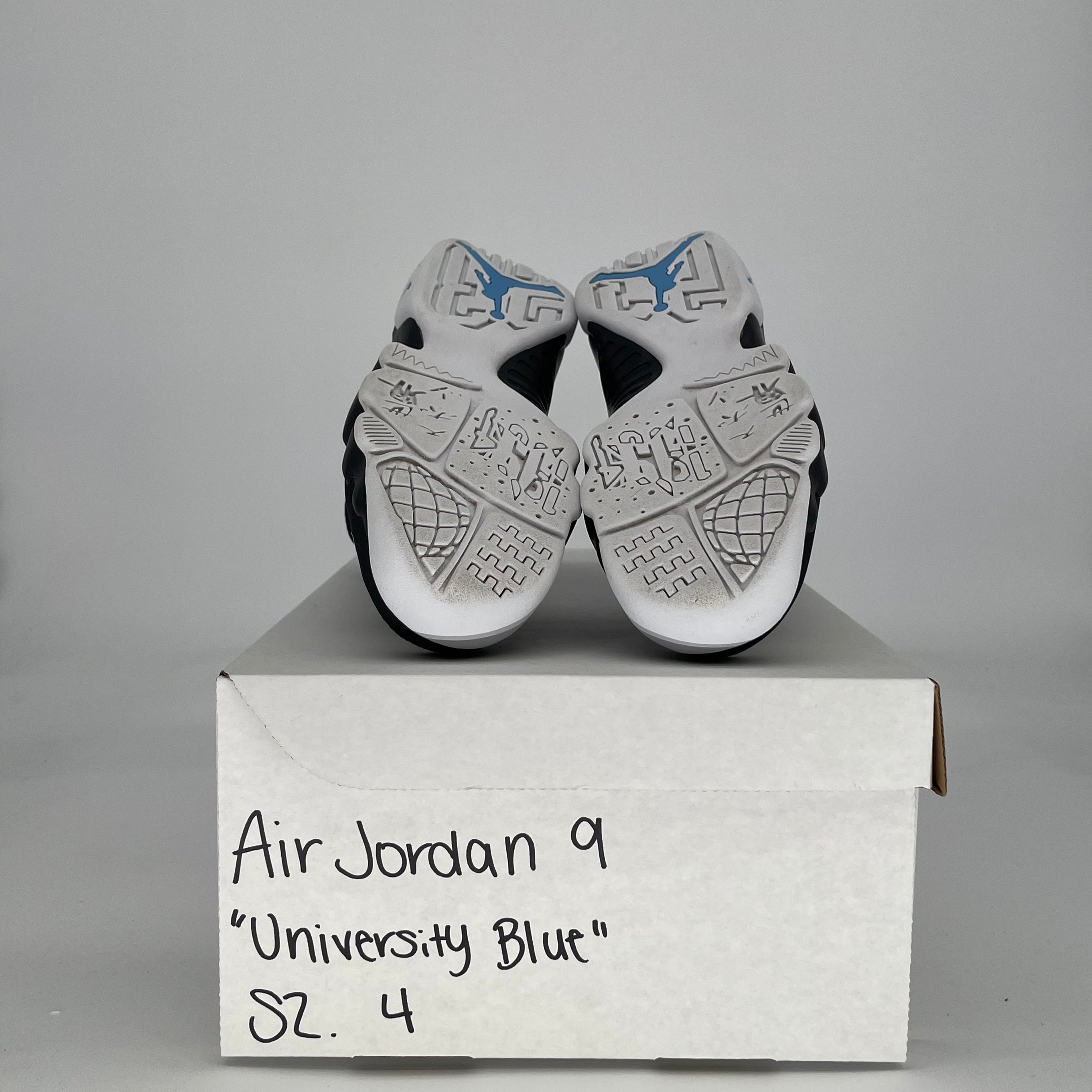 AIR JORDAN 9 UNIVERSITY BLUE 302359-140 SIZE 4/5.5W