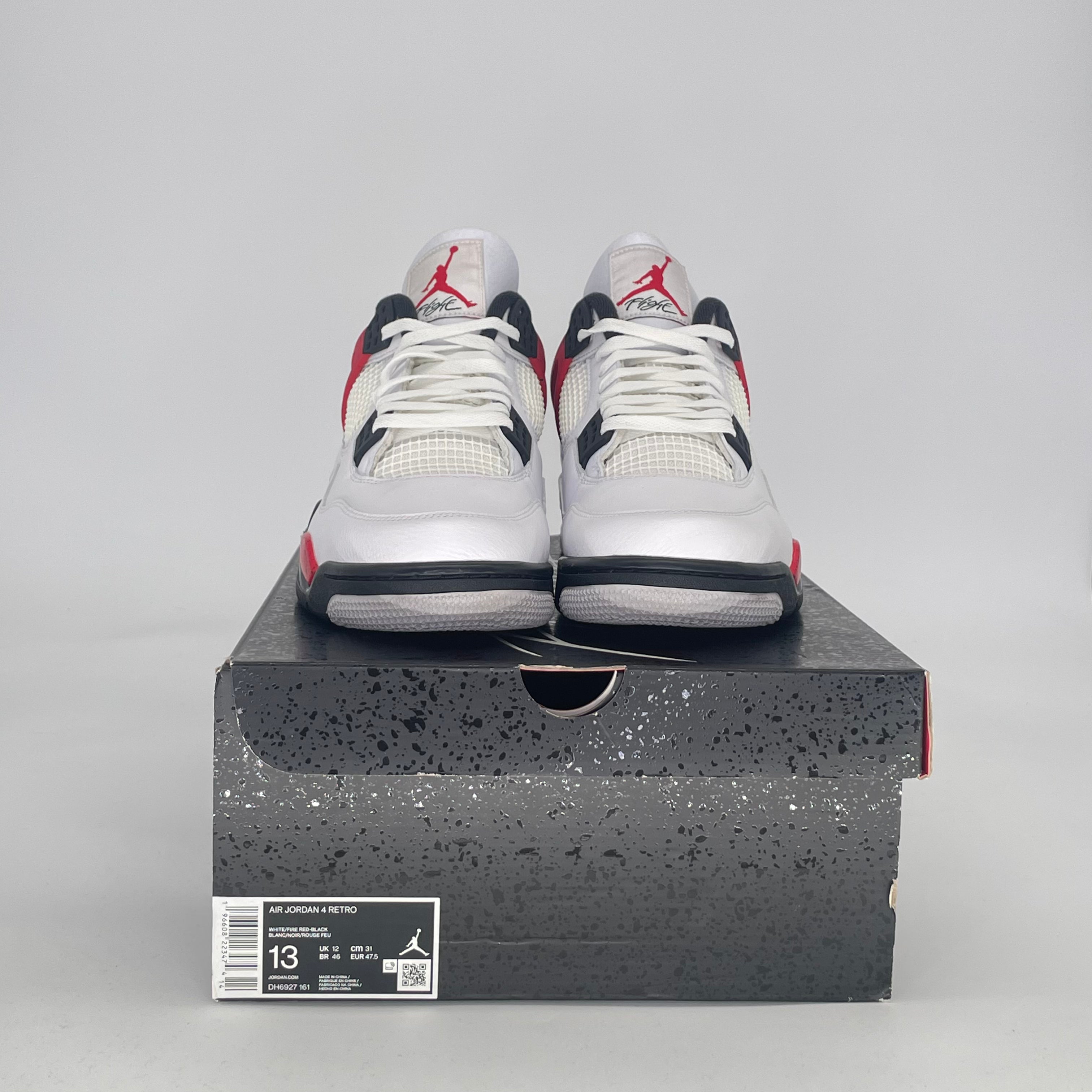 AIR JORDAN 4 RED CEMENT DH6927-161 SIZE 13/14.5W