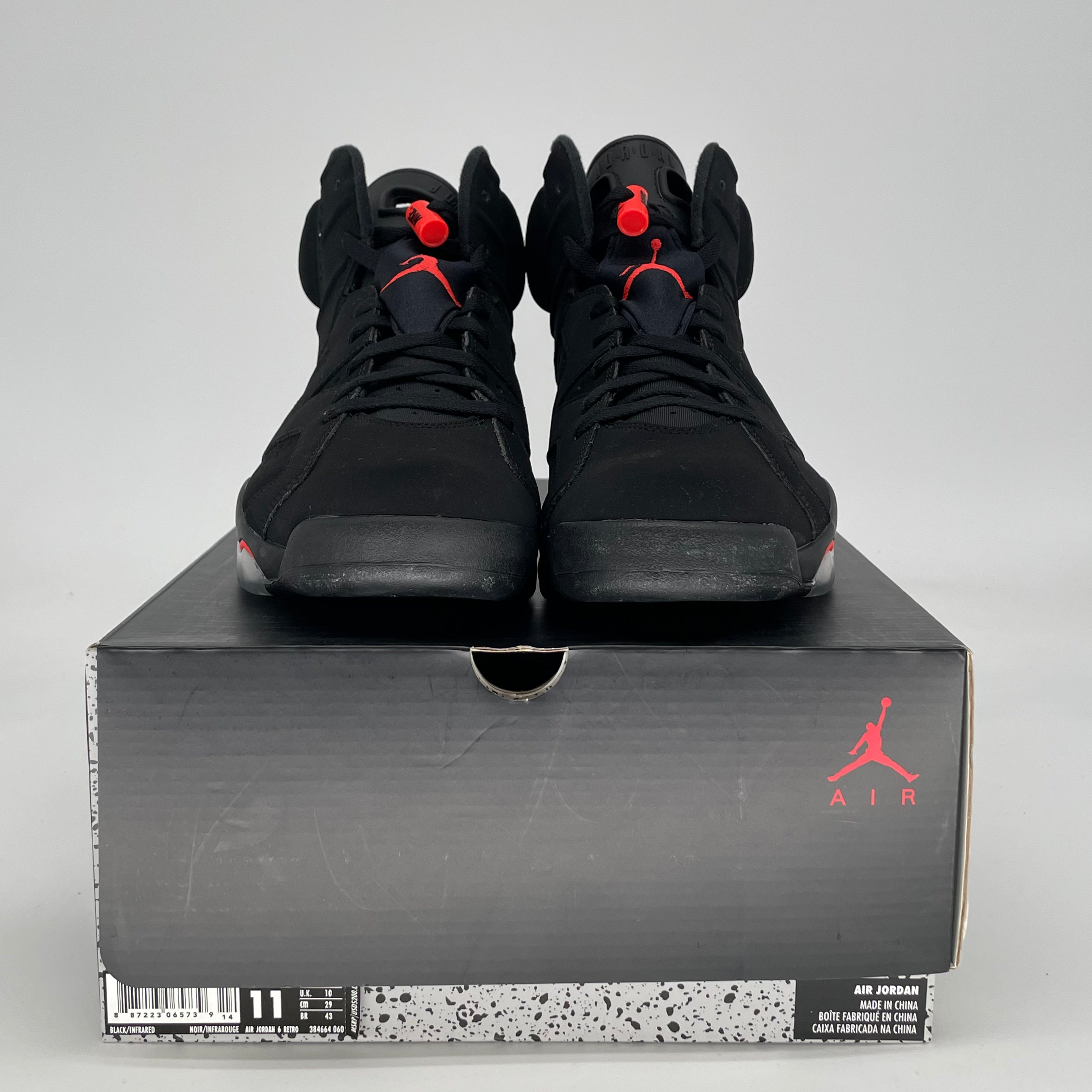 AIR JORDAN 6 BLACK INFRARED 384664-060 SIZE 11/12.5W