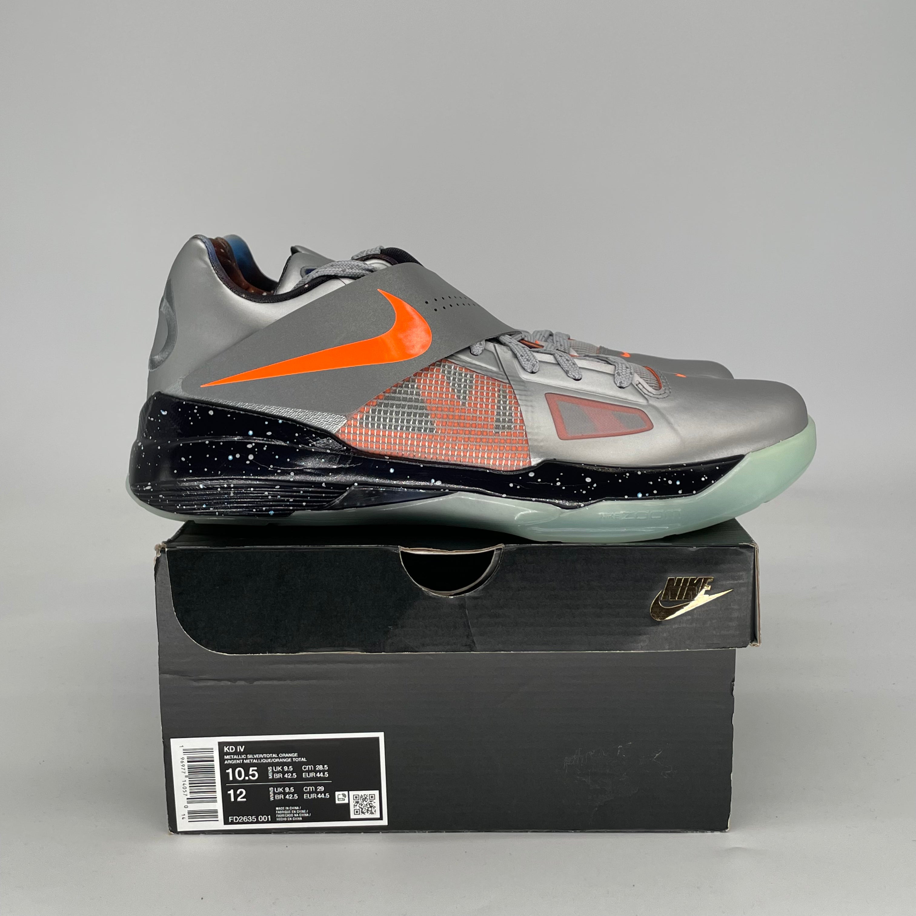 NIKE KD 4 GALAXY FD2635-001 SIZE 10.5/12W