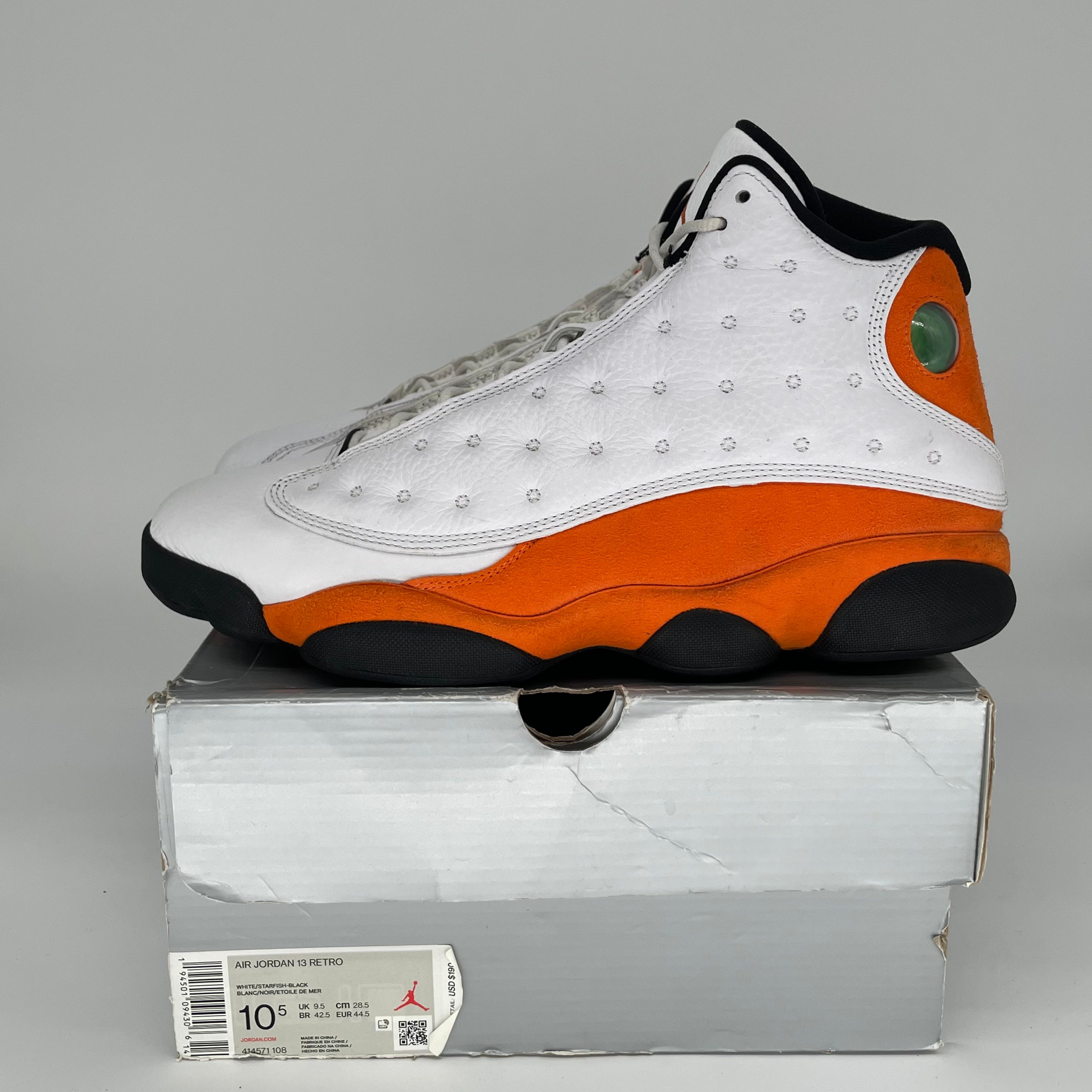 AIR JORDAN 13 STARFISH 414571-108 SIZE 10.5/12W
