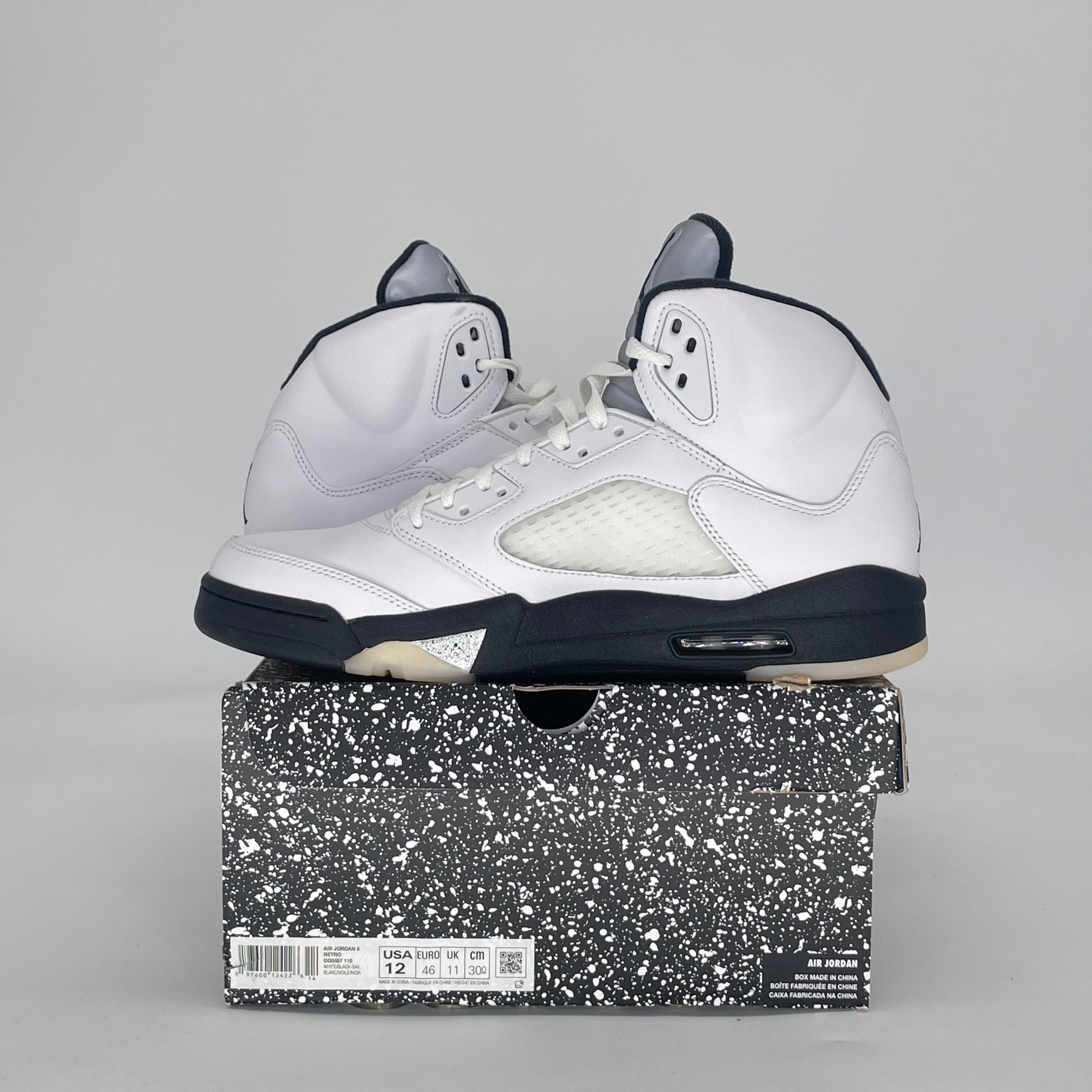 AIR JORDAN 5 REVERSE METALLIC DD0587-110 SIZE 12/13.5W