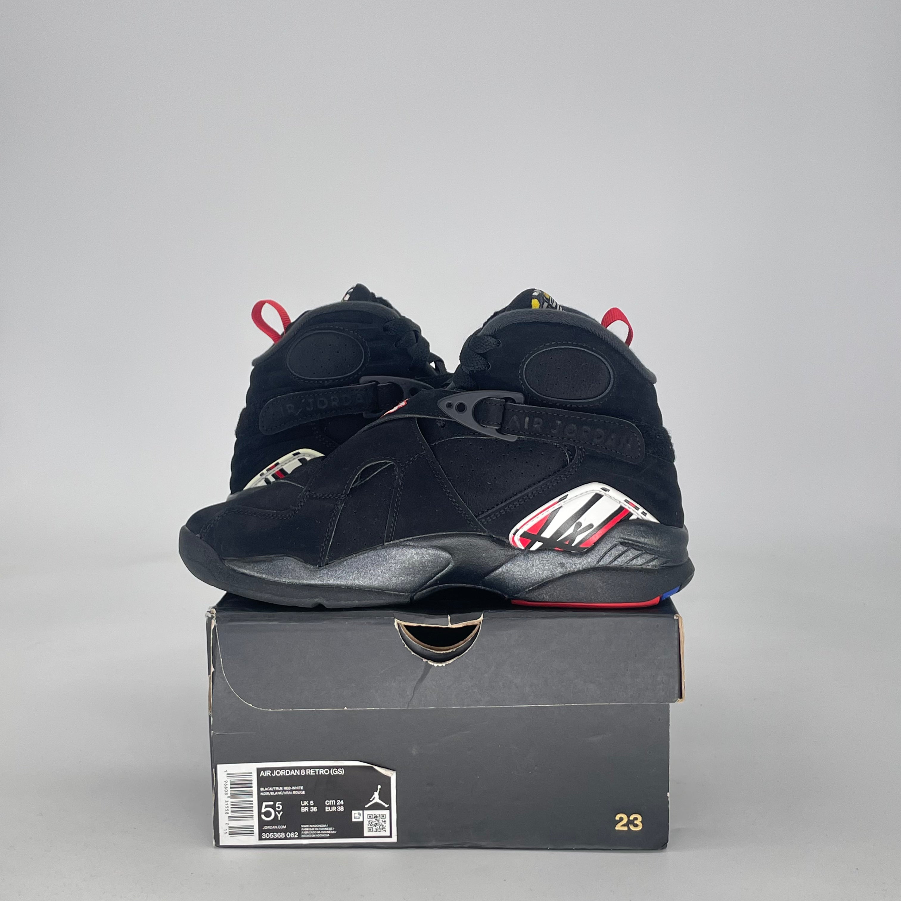 AIR JORDAN 8 PLAYOFFS (2023) 305381-062 SIZE 5.5/7W GS