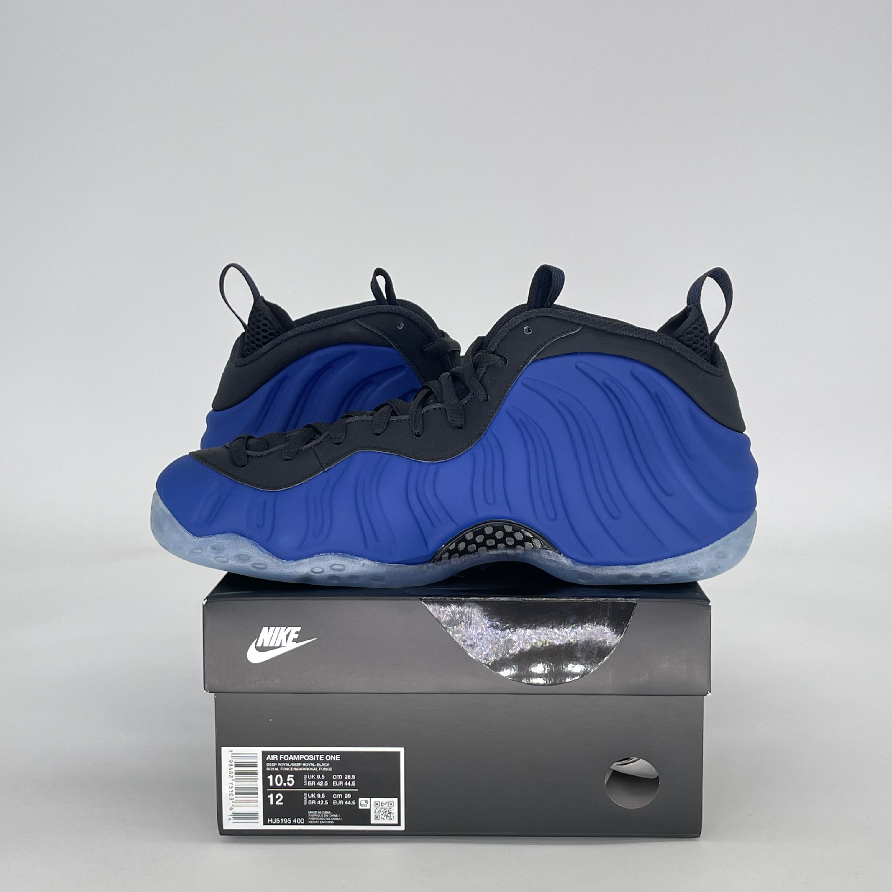 NIKE AIR FOAMPOSITE ONE DEEP ROYAL HJ5195-400 SIZE 10.5/12W