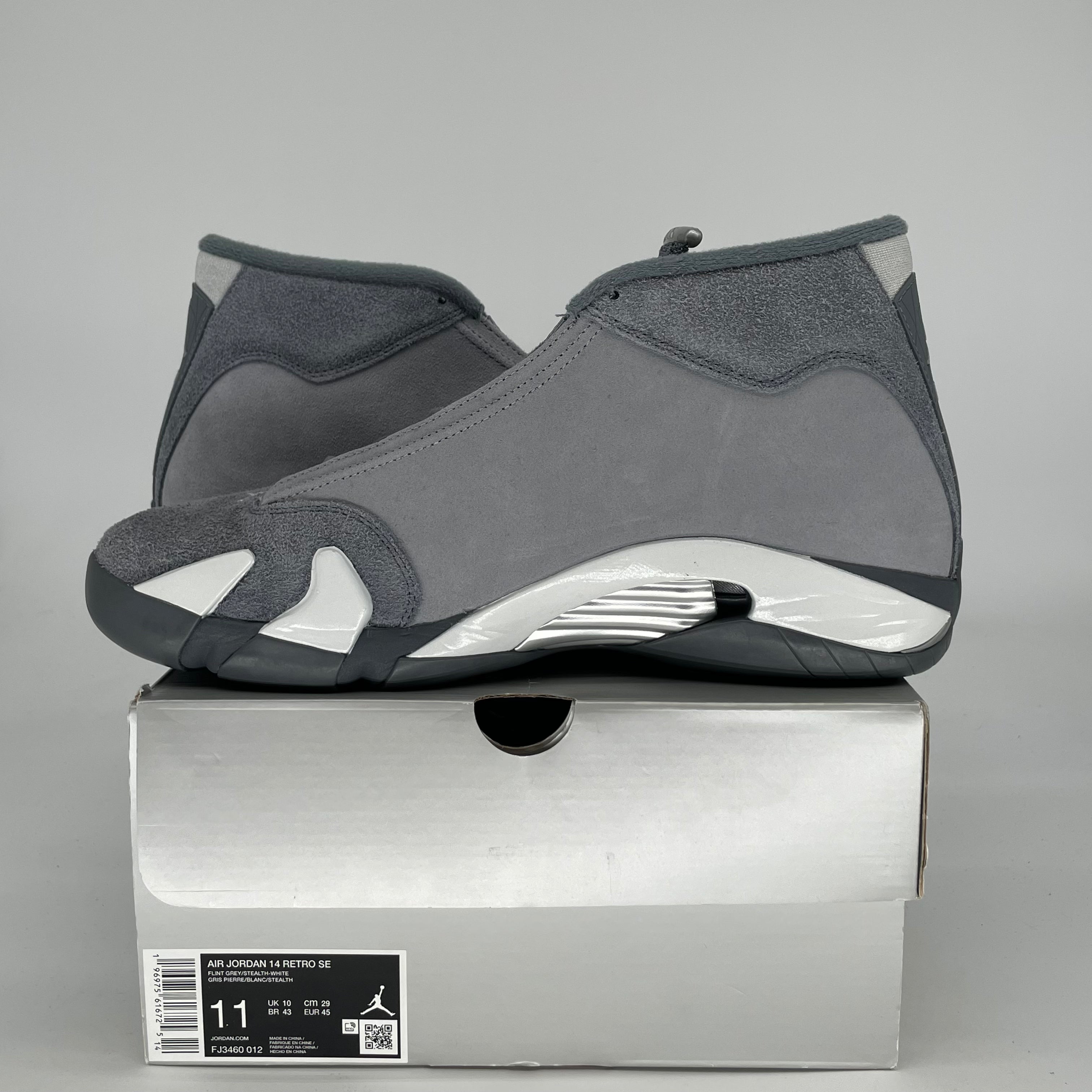 AIR JORDAN 14 FLINT GREY FJ3460-012 SIZE 11/12.5W