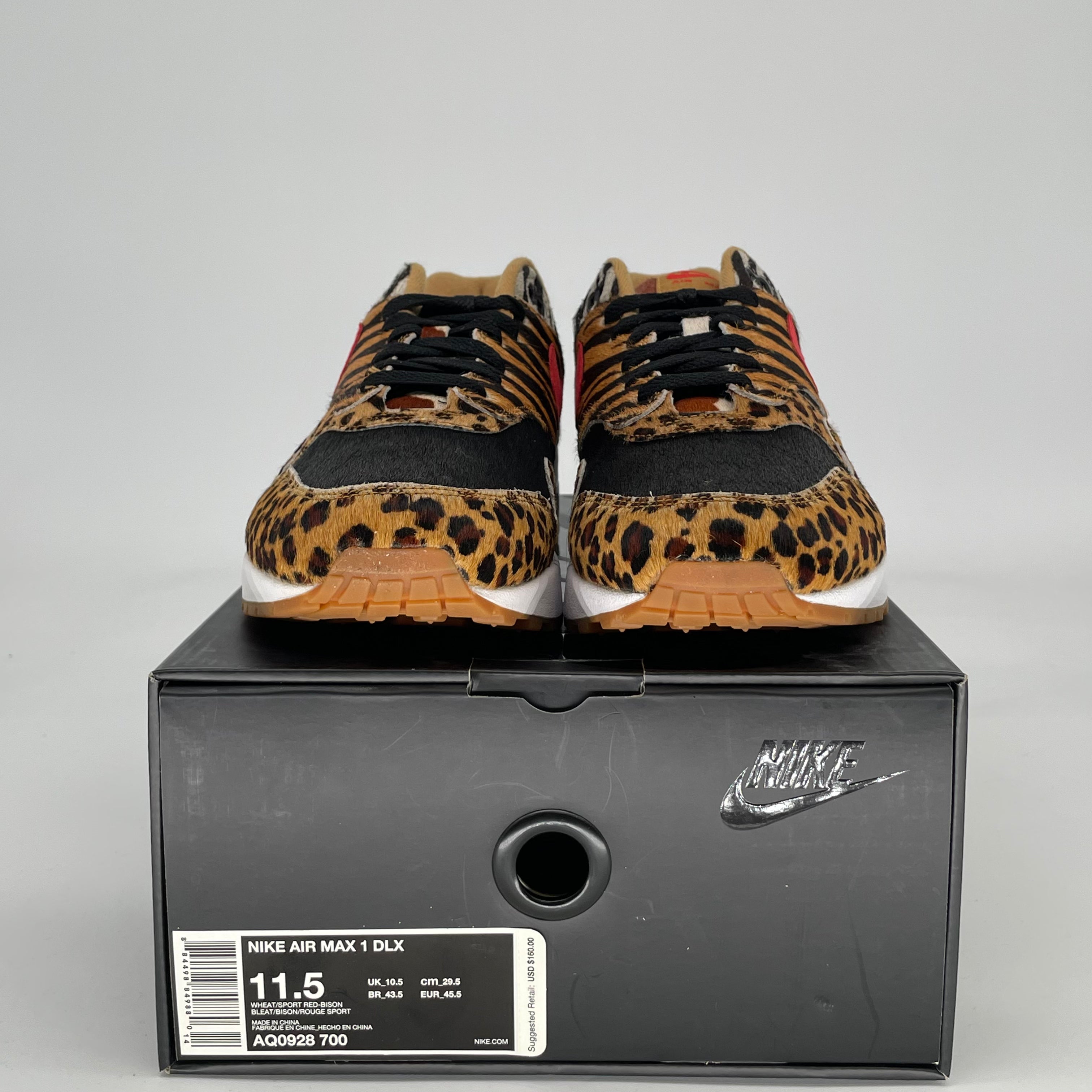 NIKE AIR MAX 1 ATMOS ANIMAL PACK 2.0 AQ0928-700 SIZE 11.5/13W