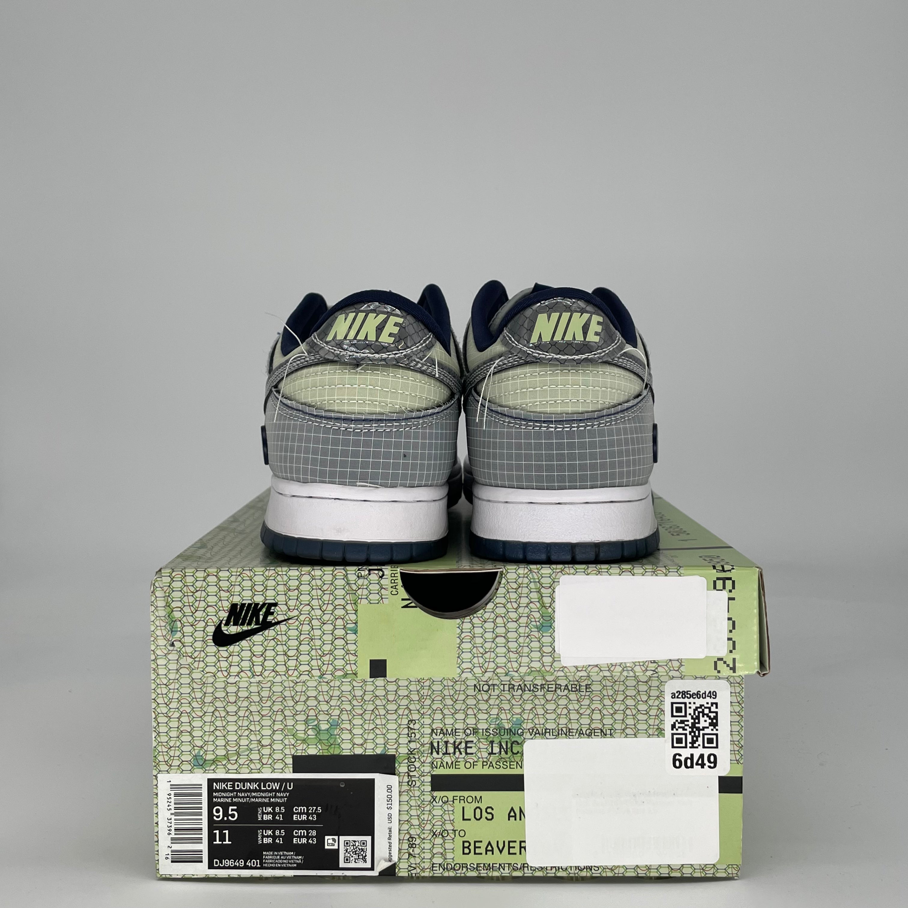 NIKE DUNK LOW UNION PASSPORT PACK PISTACHIO DJ9649-401 SIZE 9.5/11W