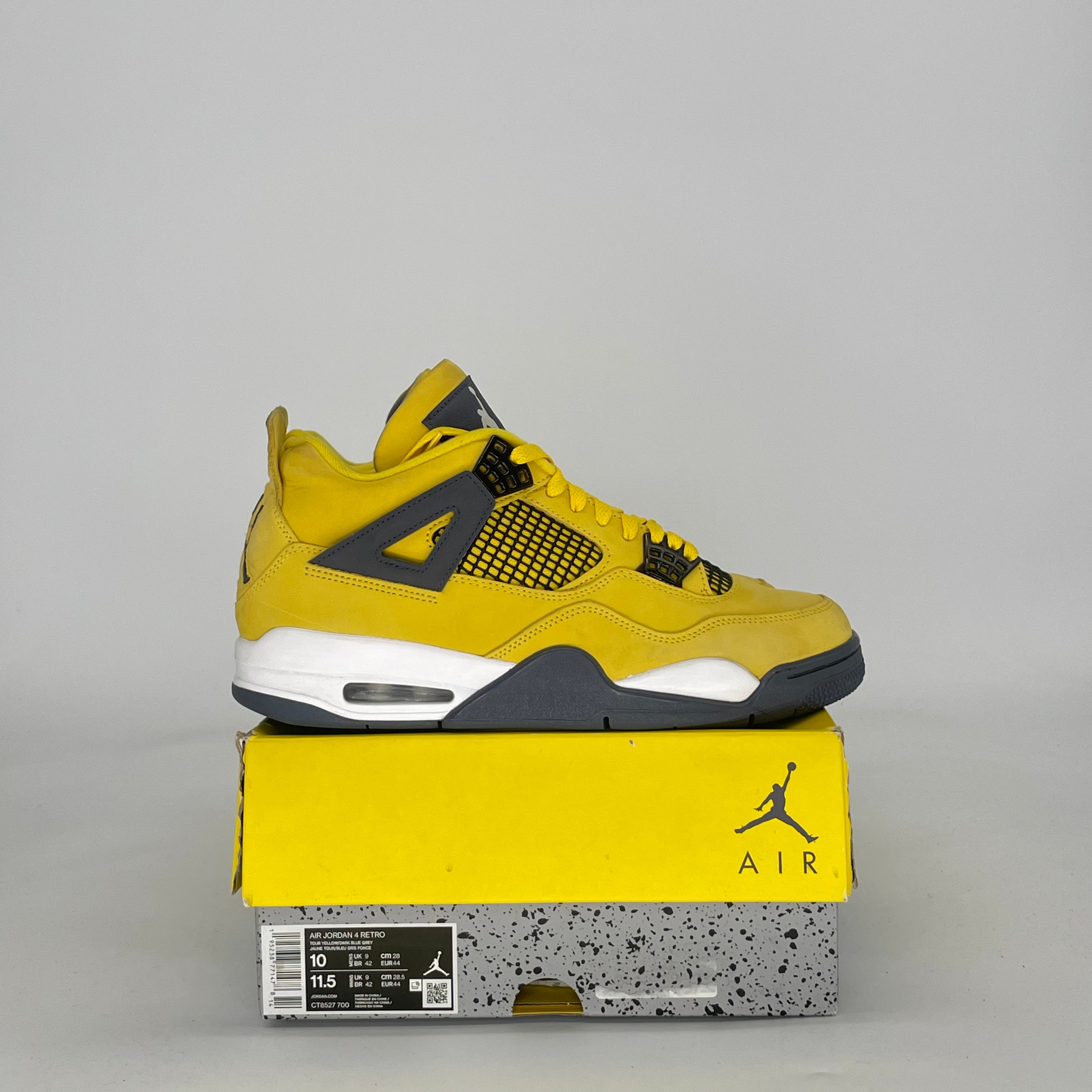 AIR JORDAN 4 LIGHTNING (2021) CT8527-700 SIZE 10/11.5W